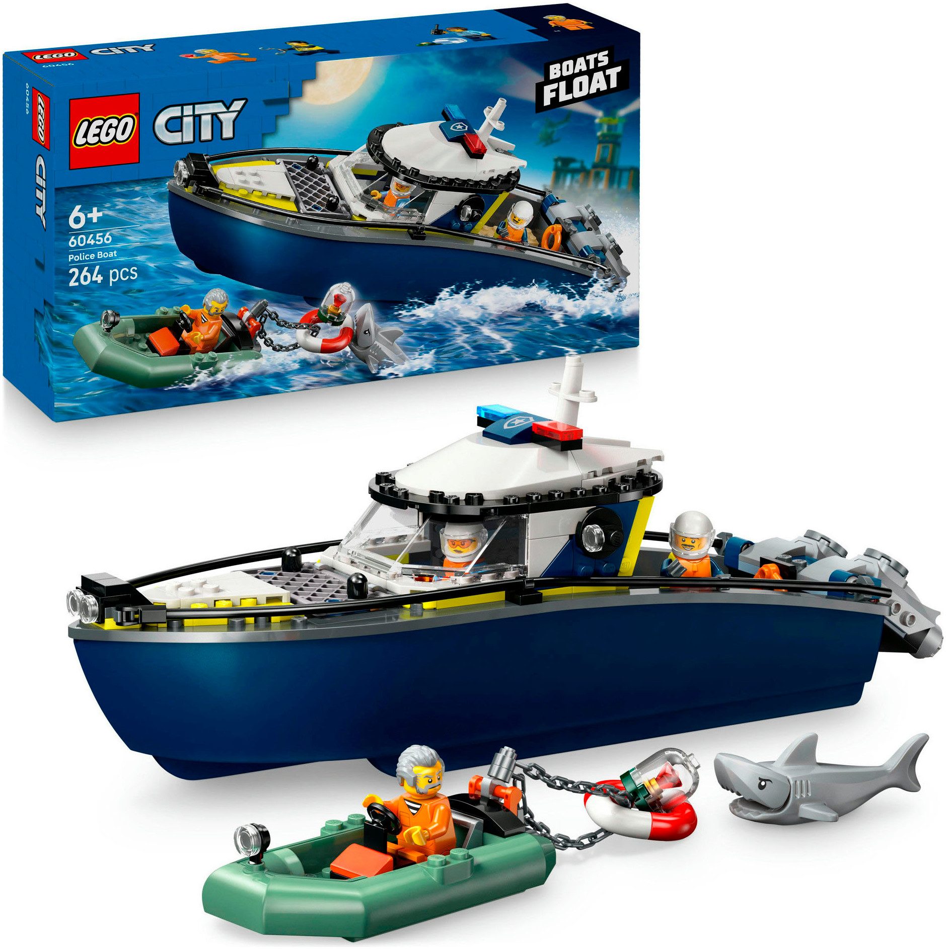 LEGO® Verfolgungsjagd im Polizeiboot (60456), LEGO günstig online kaufen