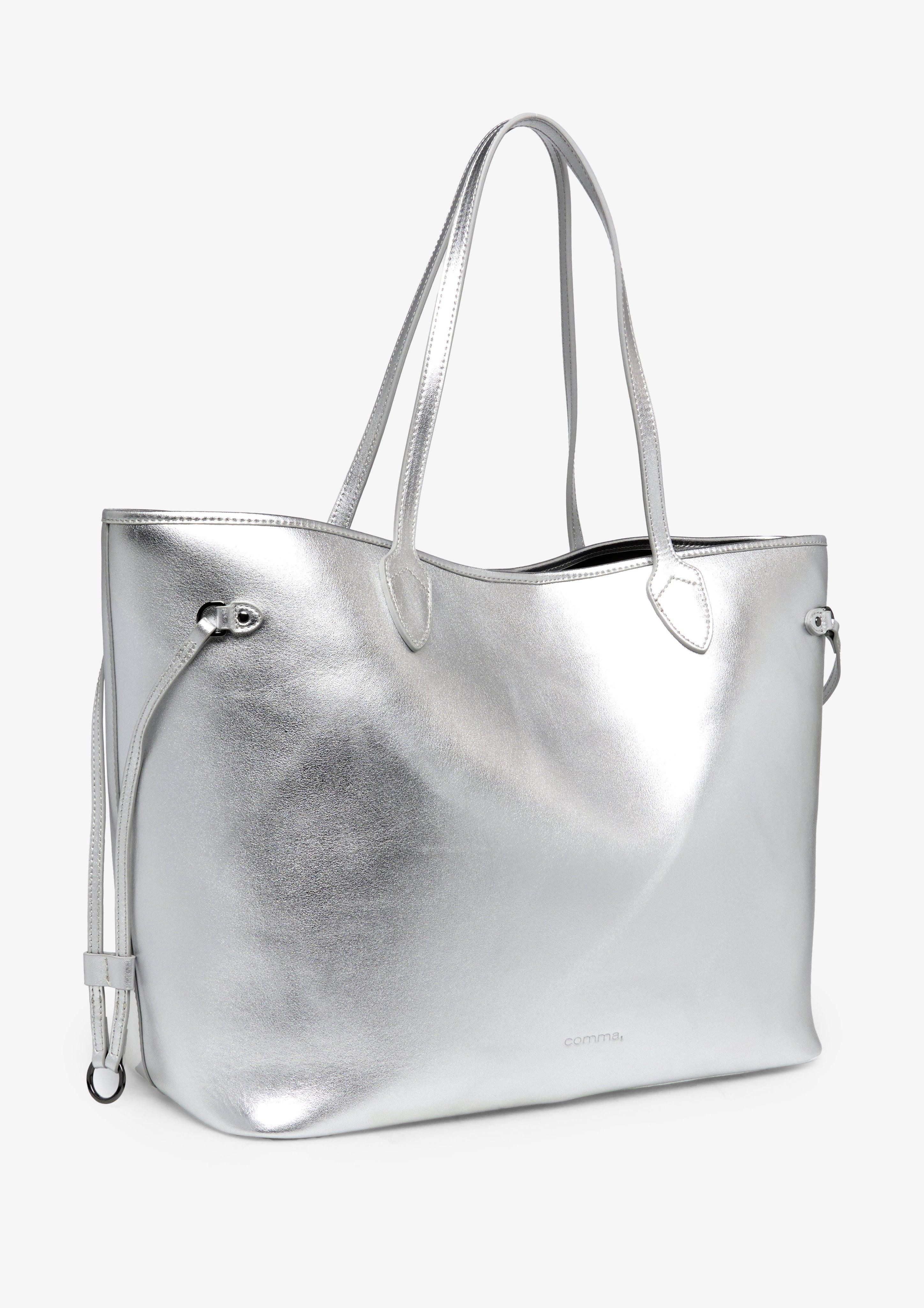 Comma Tragetasche Shopper aus Rindsleder mit günstig online kaufen