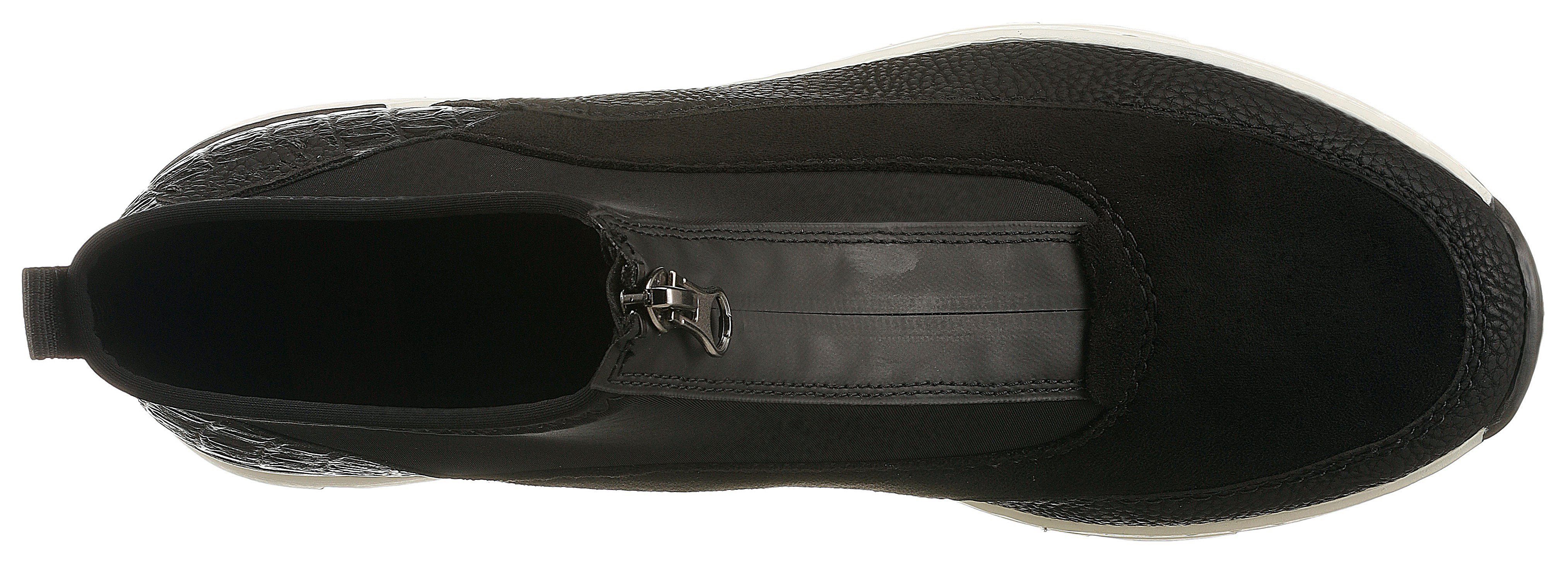 Rieker Schlupfboots Stiefelette, High Top Sneaker mit Reißverschluss auf der Vorderseite