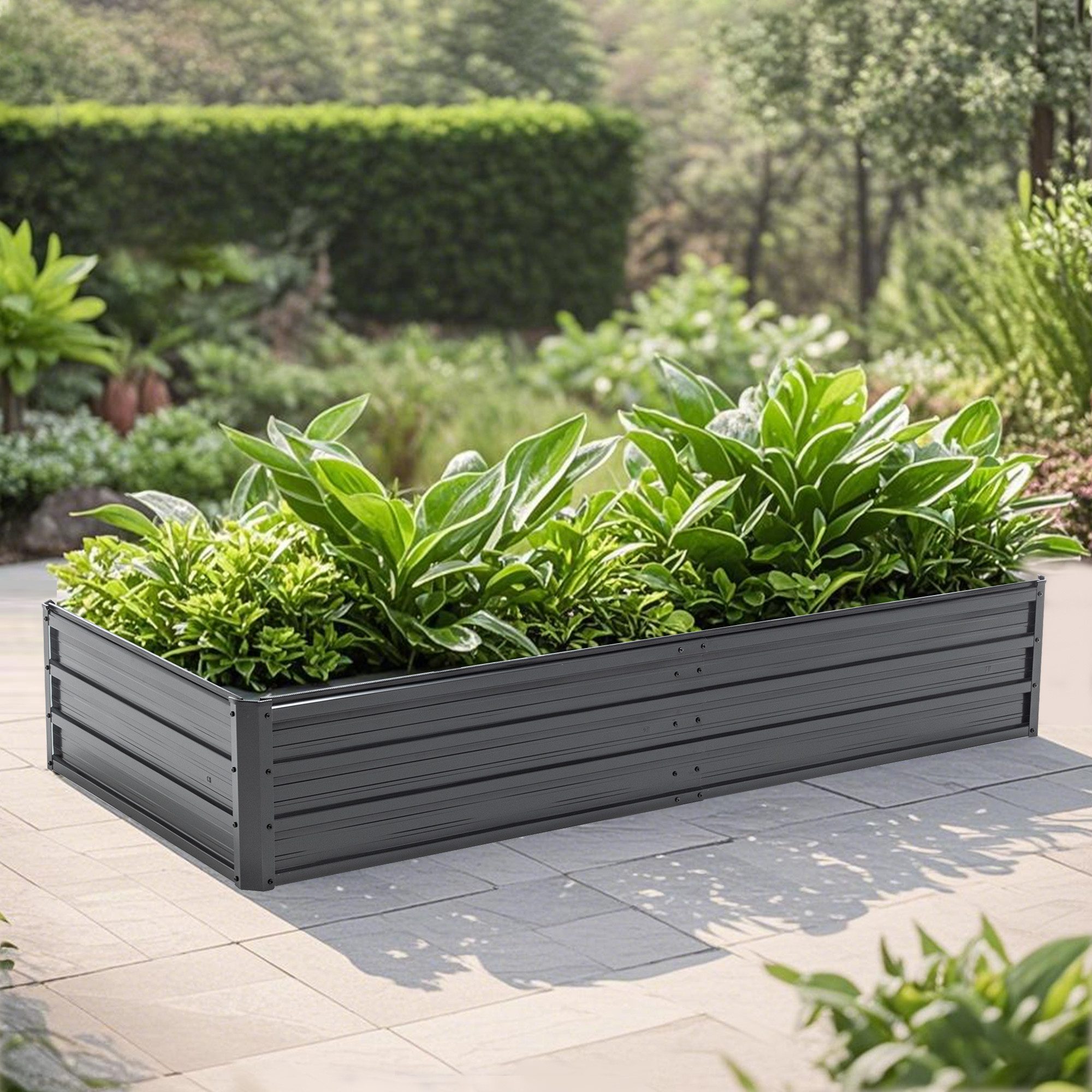 Thanaddo Hochbeet Metall Pflanzbeet Gartenbeet Pflanzkasten günstig online kaufen