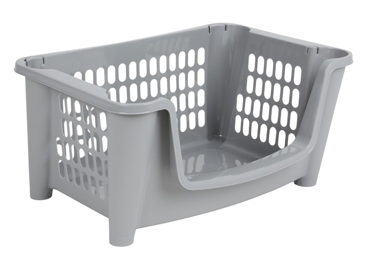 BURI Aufbewahrungsbox 3x Stapelkörbe Küchenregal Haushaltskorb günstig online kaufen