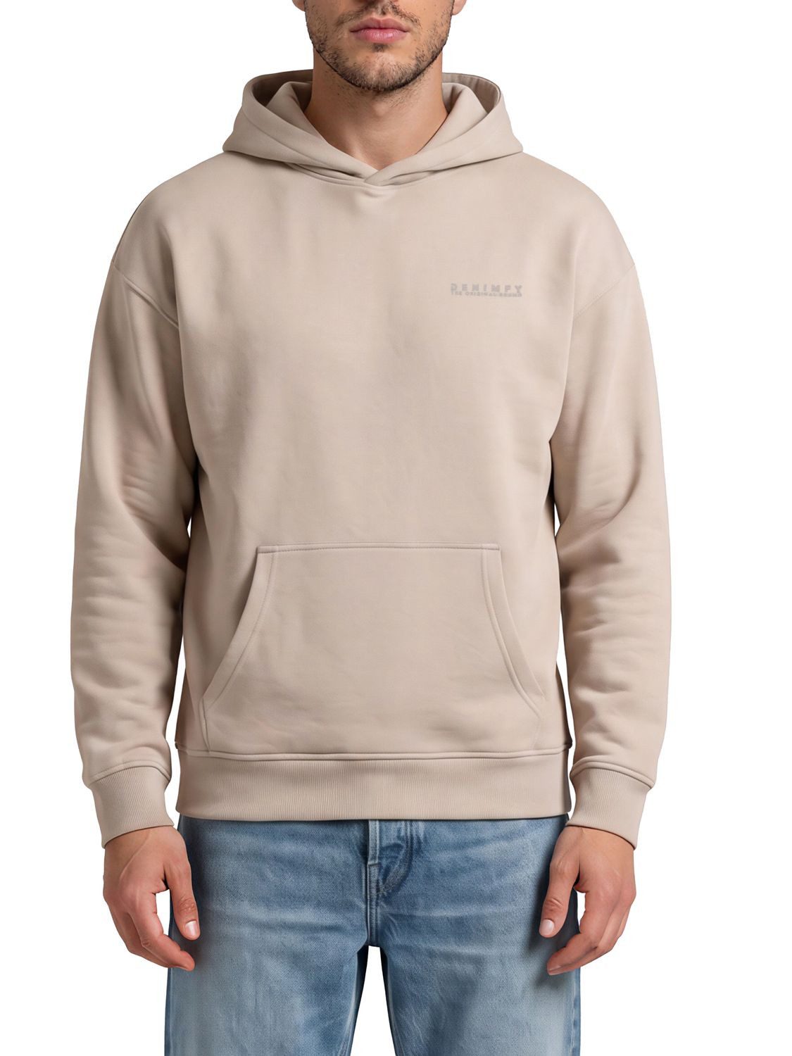 DENIMFY Kapuzenpullover Herren Hoodie DFMaxim Oversize Fit Sweatshirt mir Kängurutasche