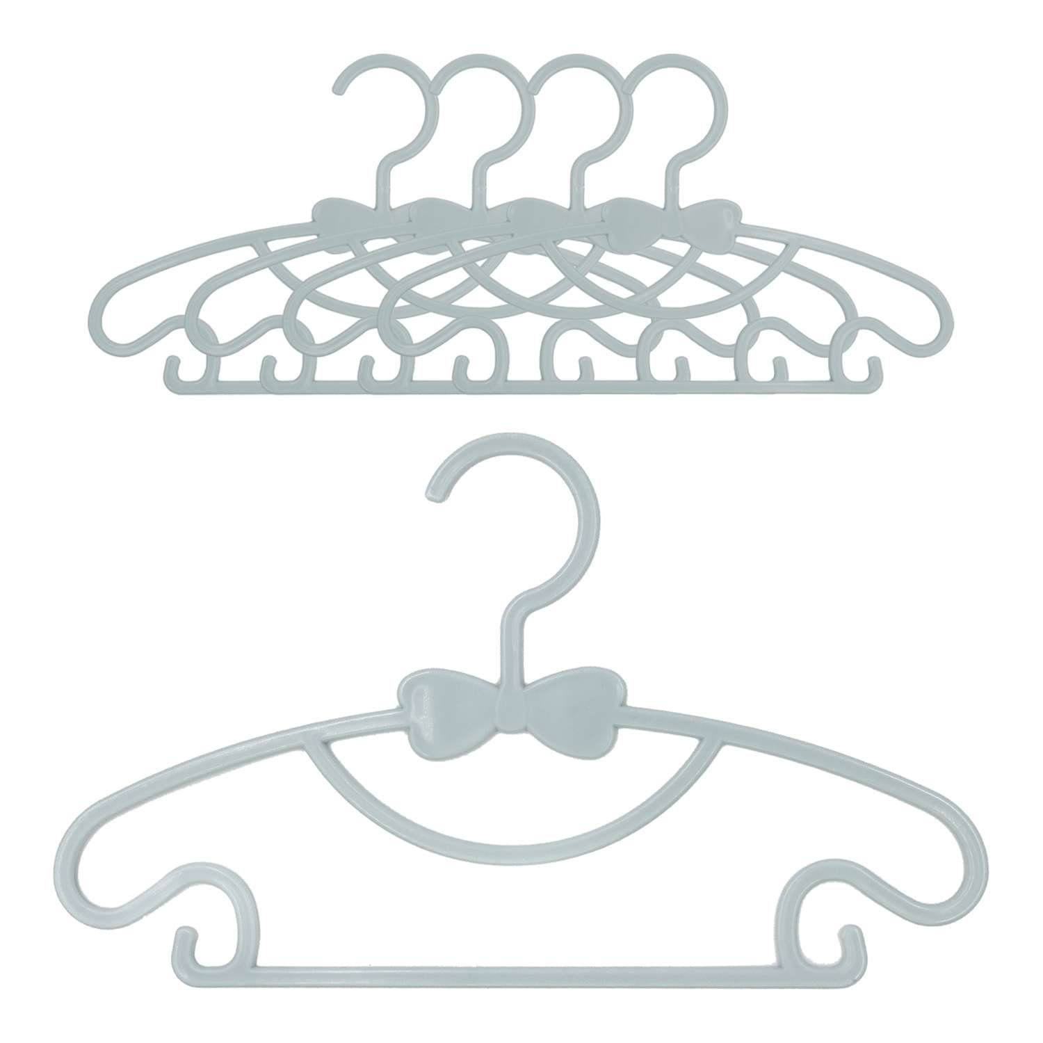 Intirilife Kleiderbügel, (Set, 5-tlg), 5x Kinderkleiderbügel für Kleidung von Babys Kleinkinder