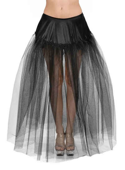 Roma Costumes Kostüm Petticoat lang schwarz
