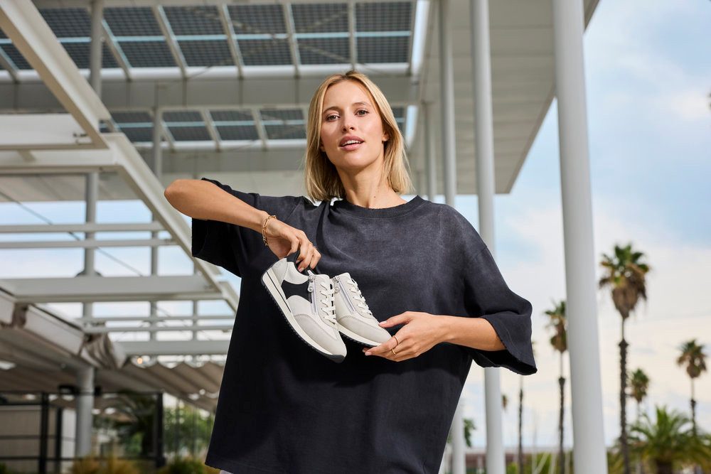 Rieker Sneaker Schnürschuh, Halbschuh, Freizeitsneaker mit Kontrastdetails
