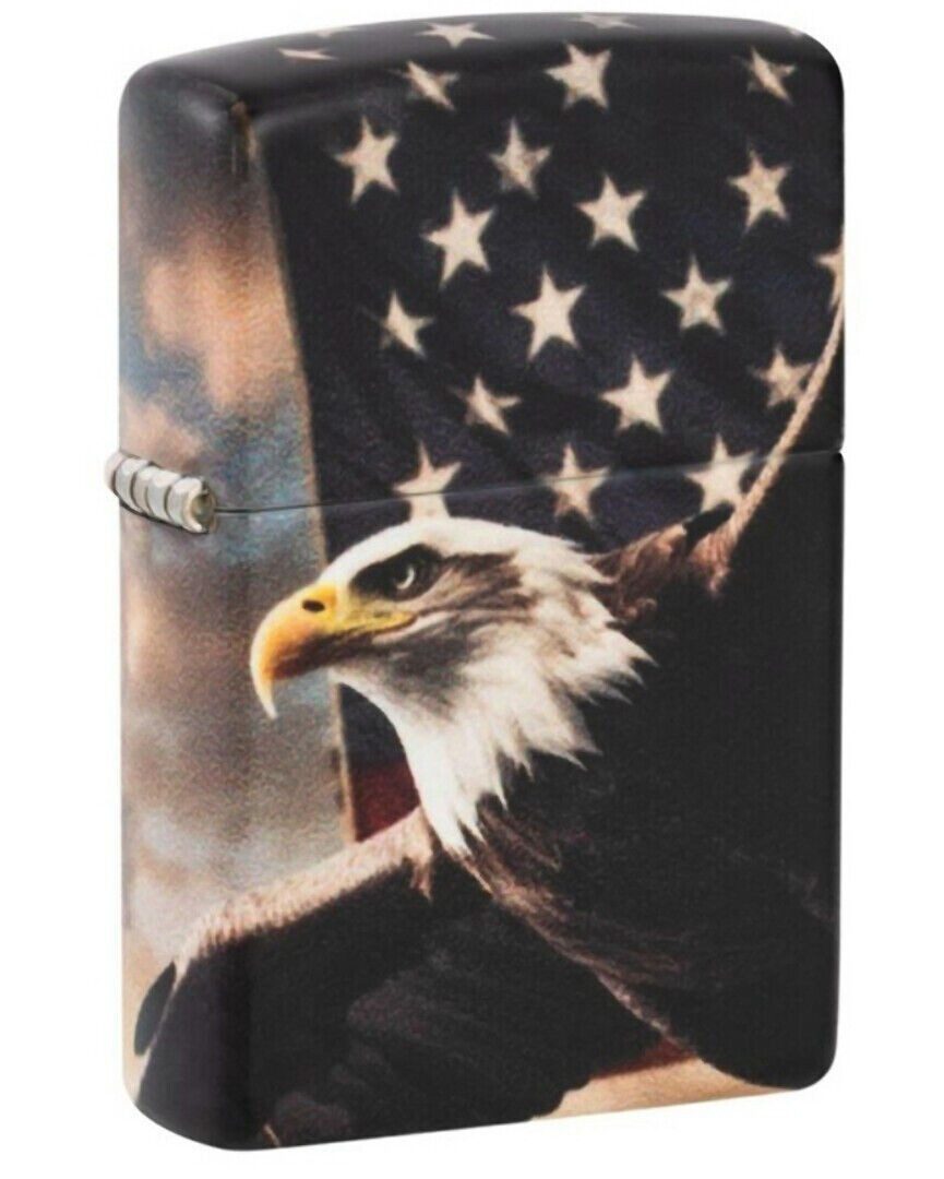 Zippo Feuerzeug Eagle USA Flag Design