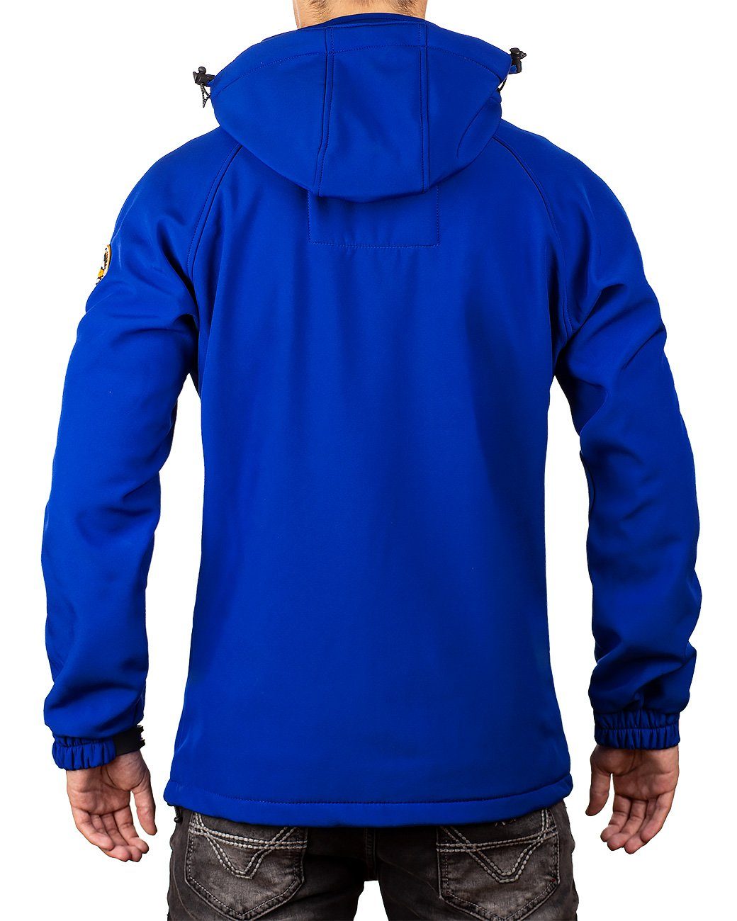 Geographical Norway Softshelljacke Herren Regular Fit Jacke batexico mit Reißverschlusstaschen und Aufnäher am linken Oberarm