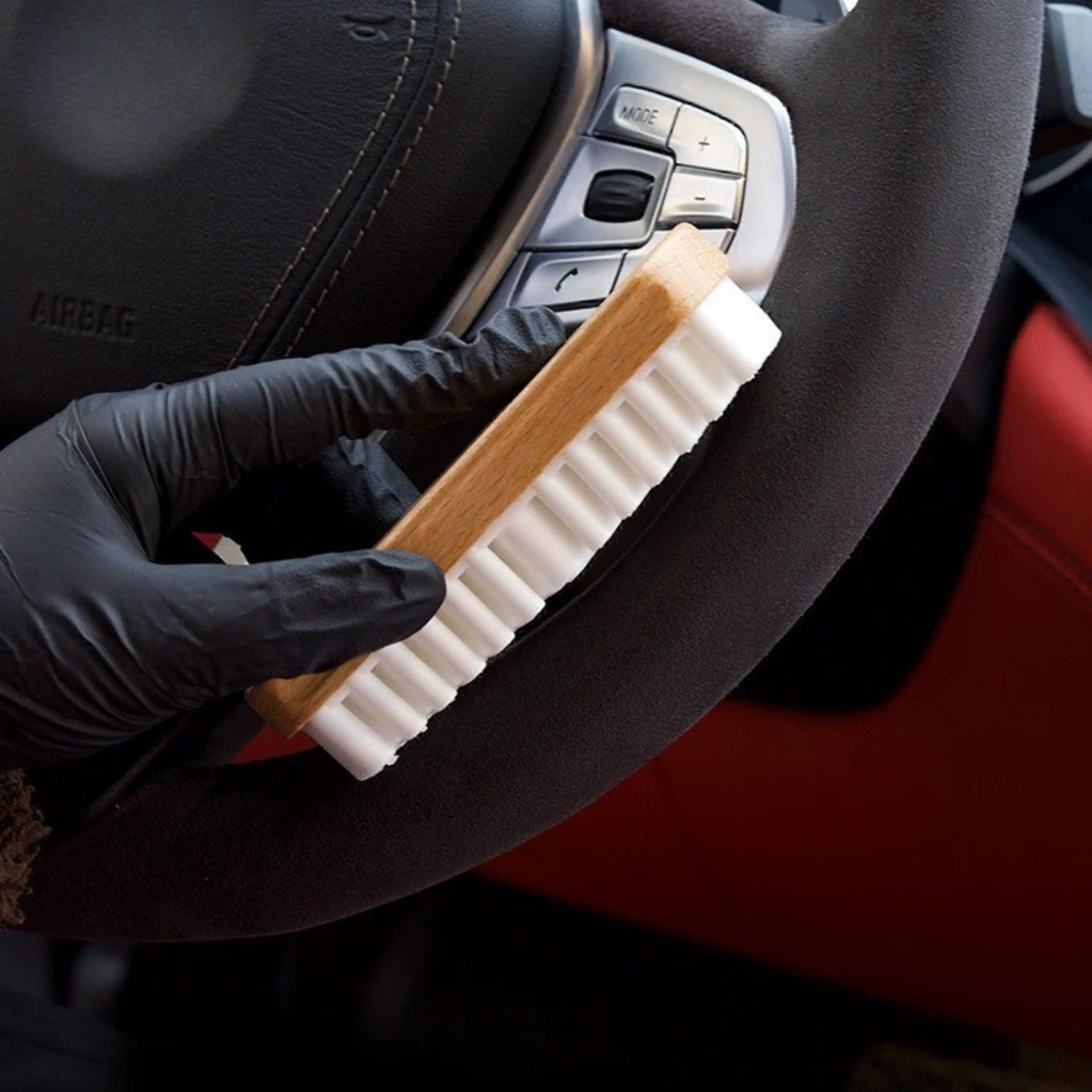 Autowaschbürste Reinigungsbürste, Alcantara Bürste, Textilreinigung