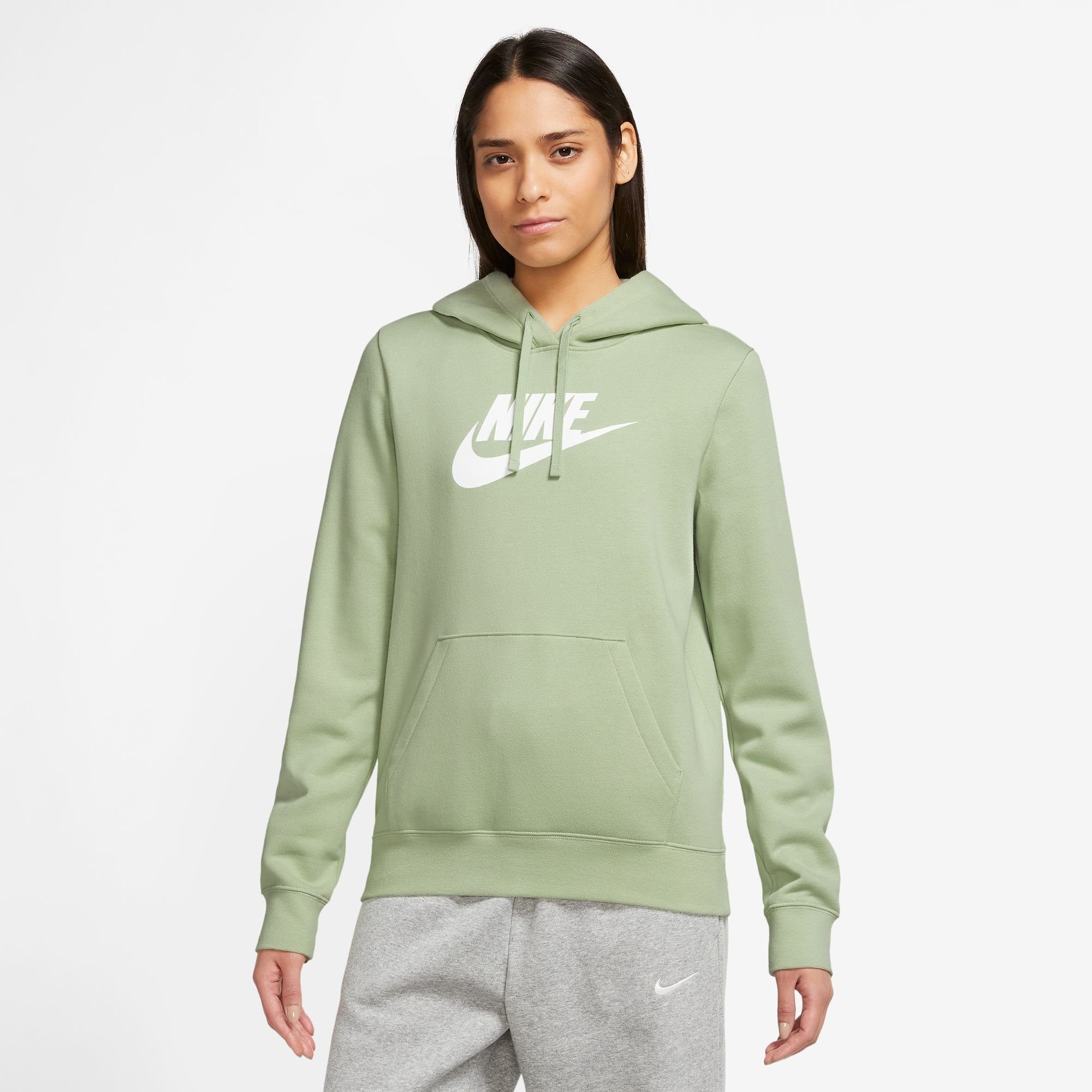 Nike Sportswear Kapuzensweatshirt Club Fleece Women's Logo Pullover Hoodie HONEYDEW/WHITE | 