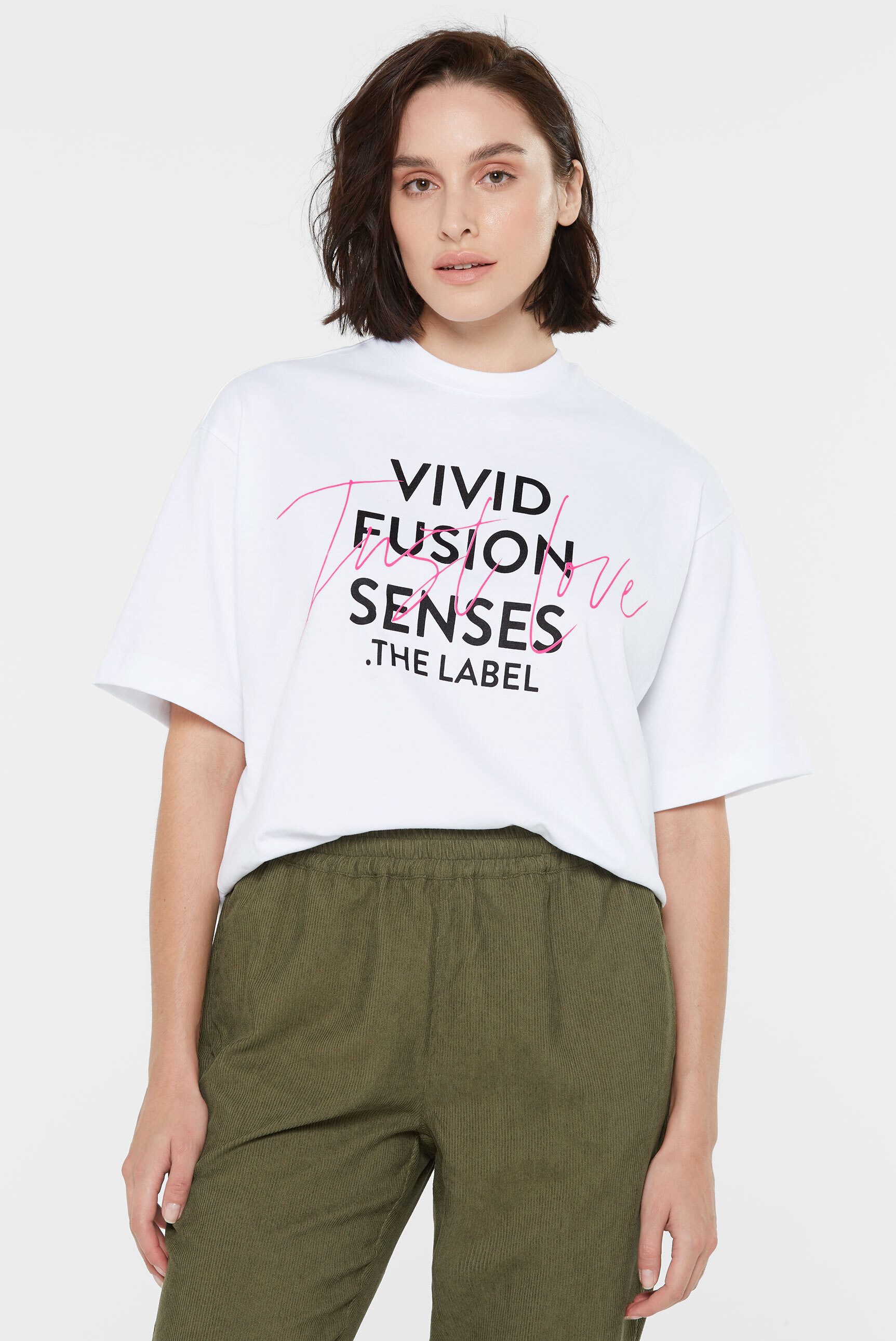 SENSES.THE LABEL Rundhalsshirt aus Baumwolle