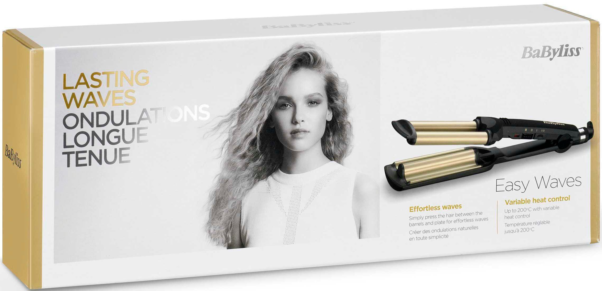 BaByliss Welleneisen C260E Easy Waves Titanium-Keramik-Beschichtung