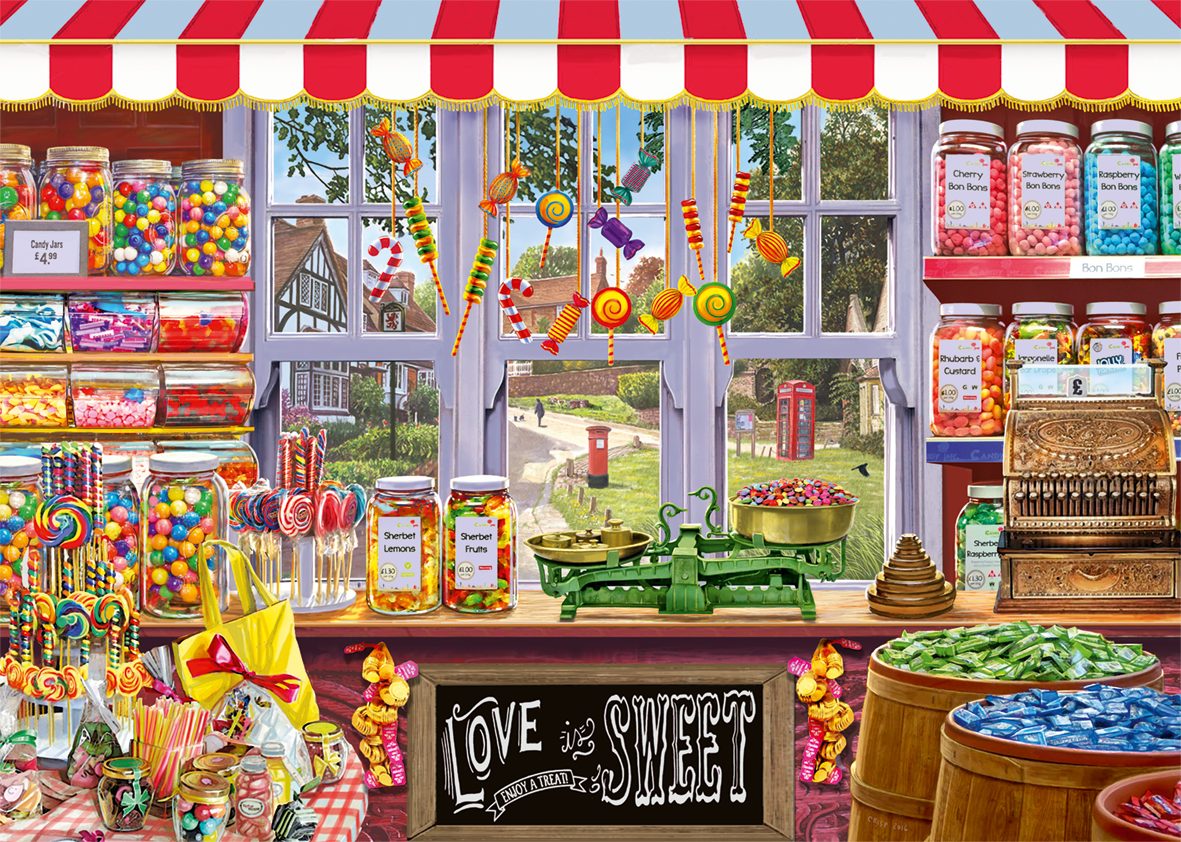Jumbo Spiele Puzzle Your Favourite Shops 4x 1000 Teile Puzzle, 1000 Puzzleteile