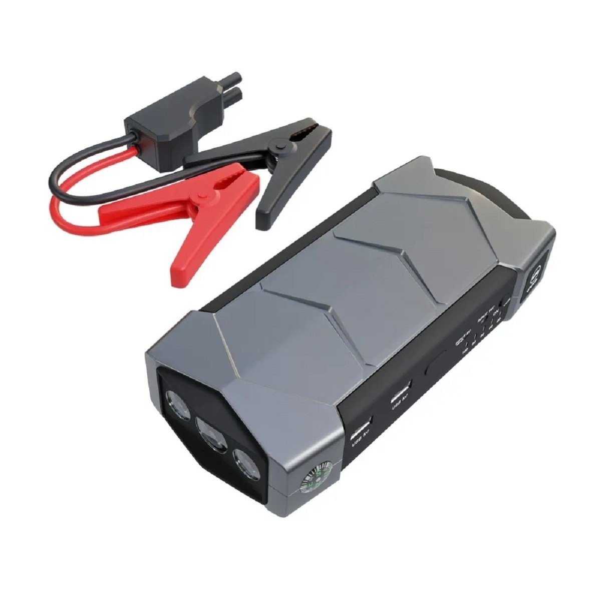 TACKLIFE Starthilfegerät, Auto Batterieladegeräte 18000mAh/800A 2 USB  Ladebuchsen
