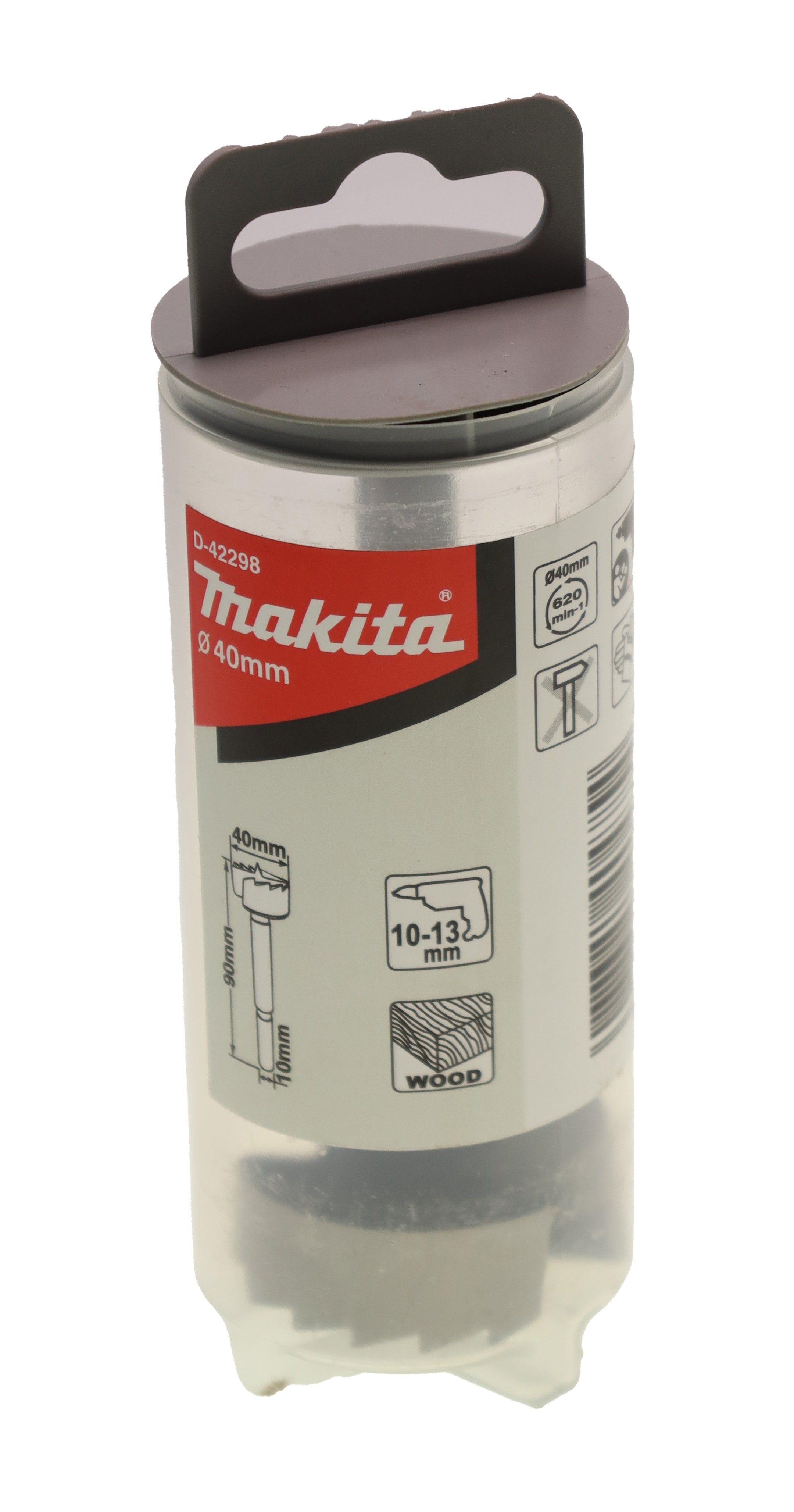 Makita Bohrer- und Bit-Set Makita D-42298 Forstnerbohrer 40x90mm