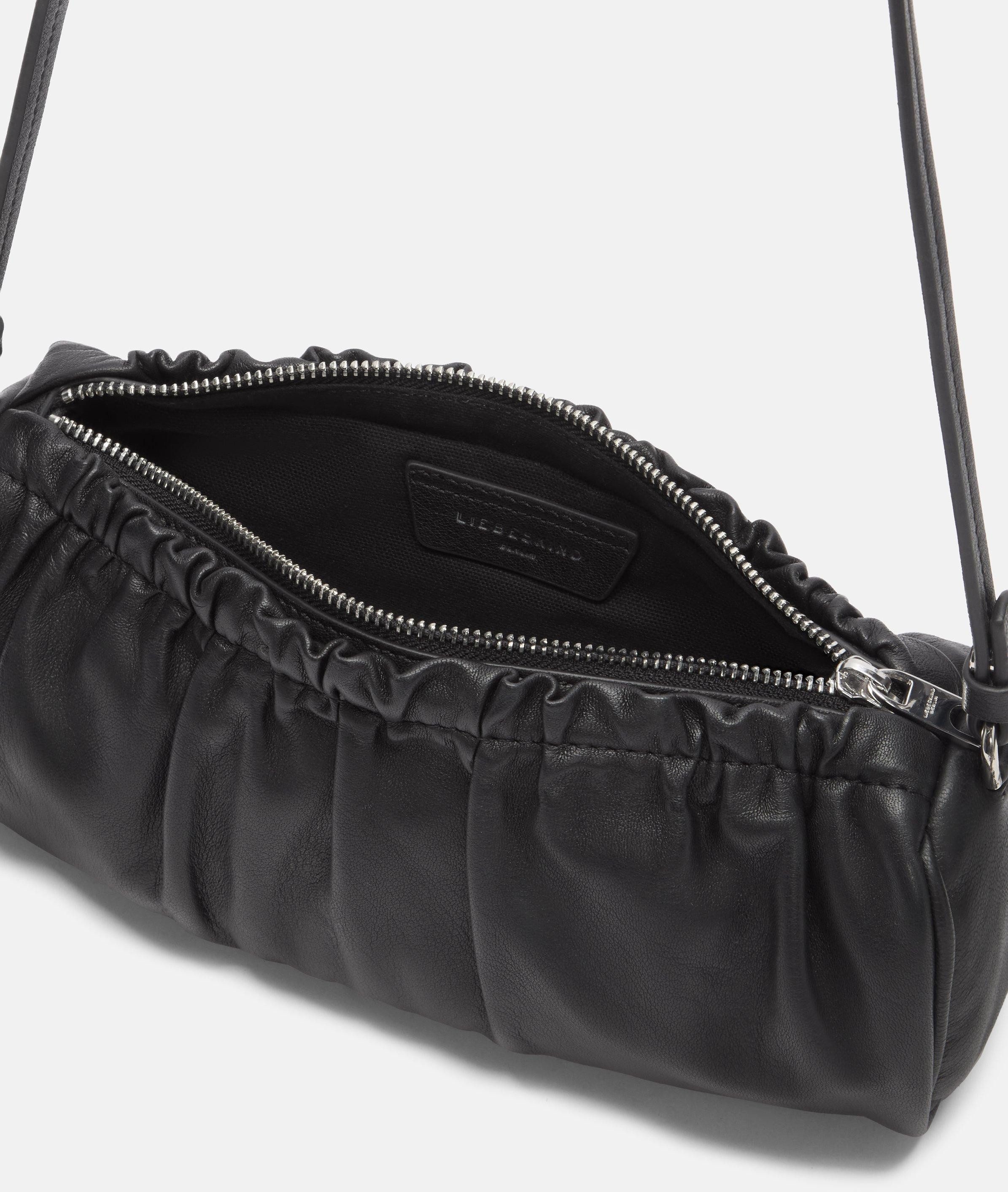 Liebeskind Berlin Schultertasche Cloud II Hobo XS, Kleine Hobo-Bag aus Schafsleder