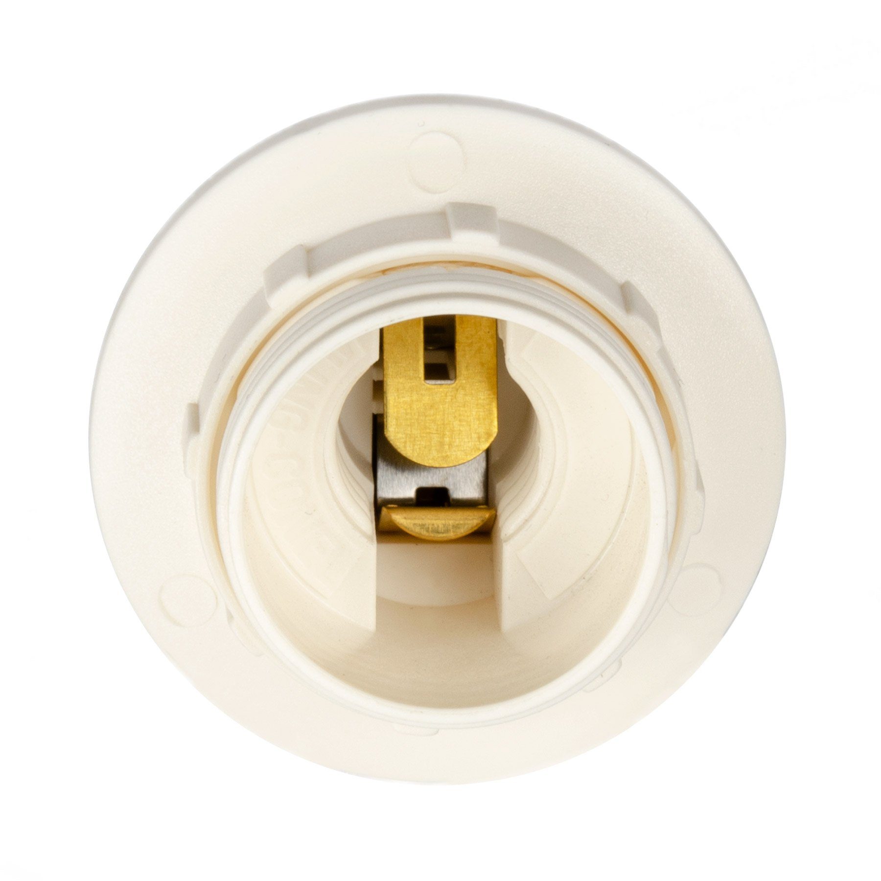 Aling Conel Lampenfassung E14 (PBT) Gewindefassung (kurze Version) mit Einbauring, (Set, 1-St)