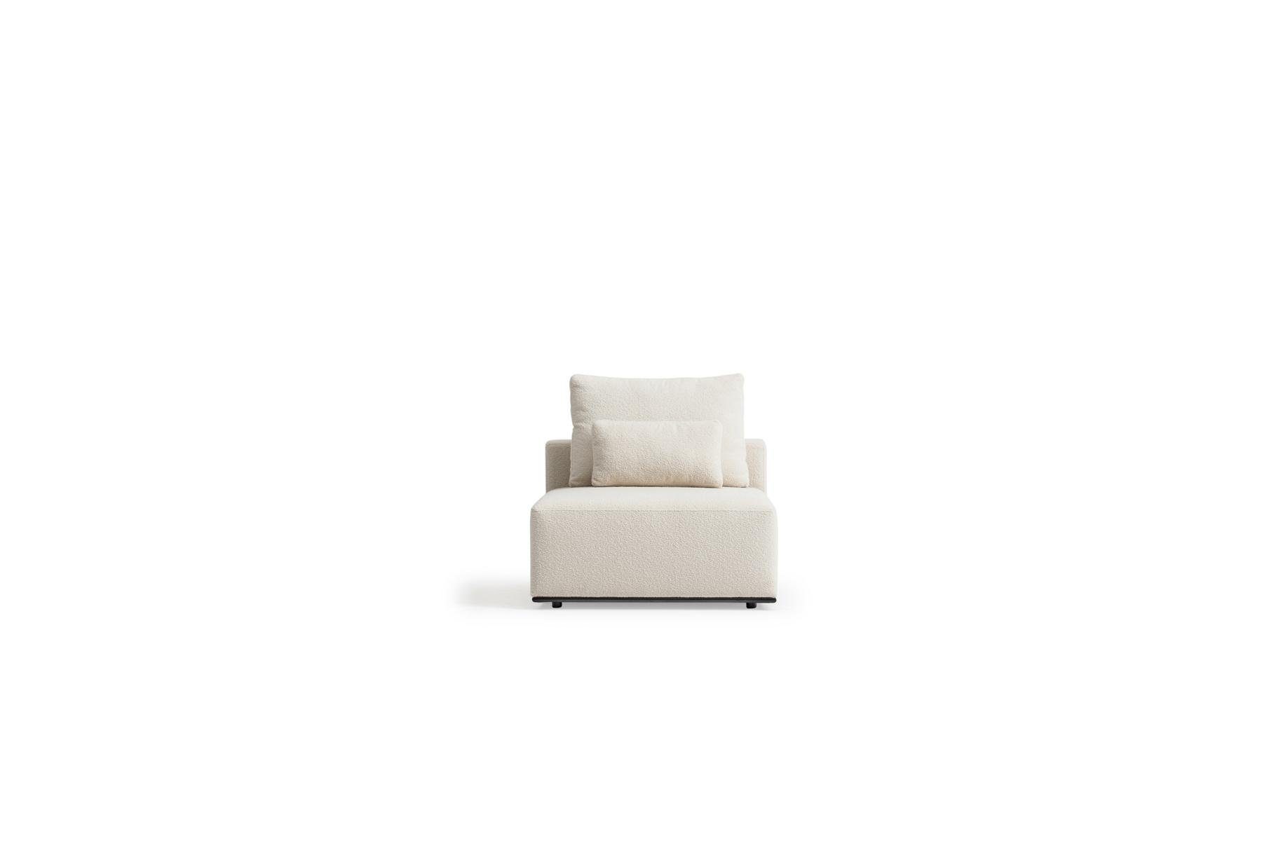 in Textil JVmoebel Moderne, Weißer Wohnzimmer Big-Sofa Sofas Europe Teile, Luxus Made Sechssitzer 4