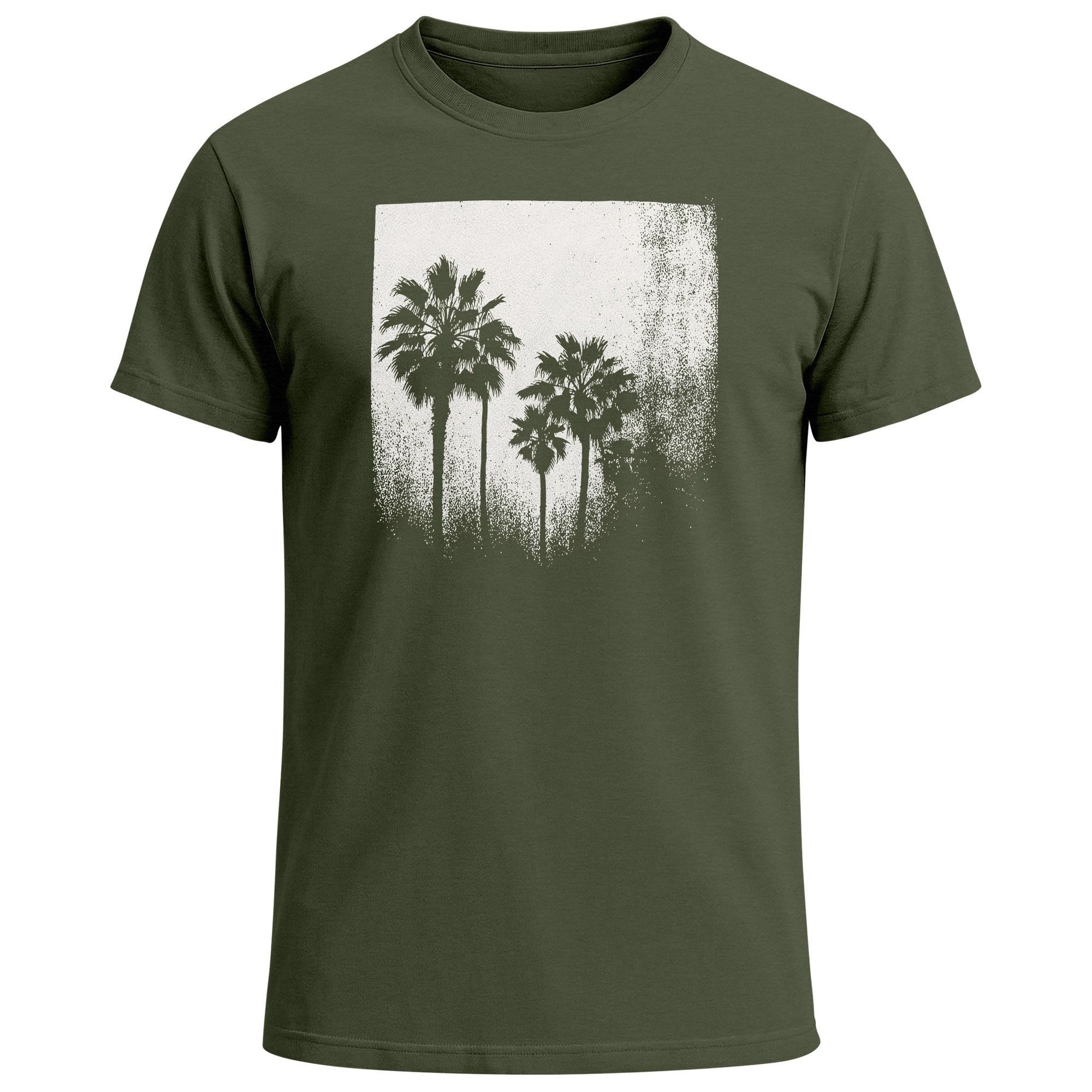 Neverless Print-Shirt Herren T-Shirt Palmen Fotoprint günstig online kaufen