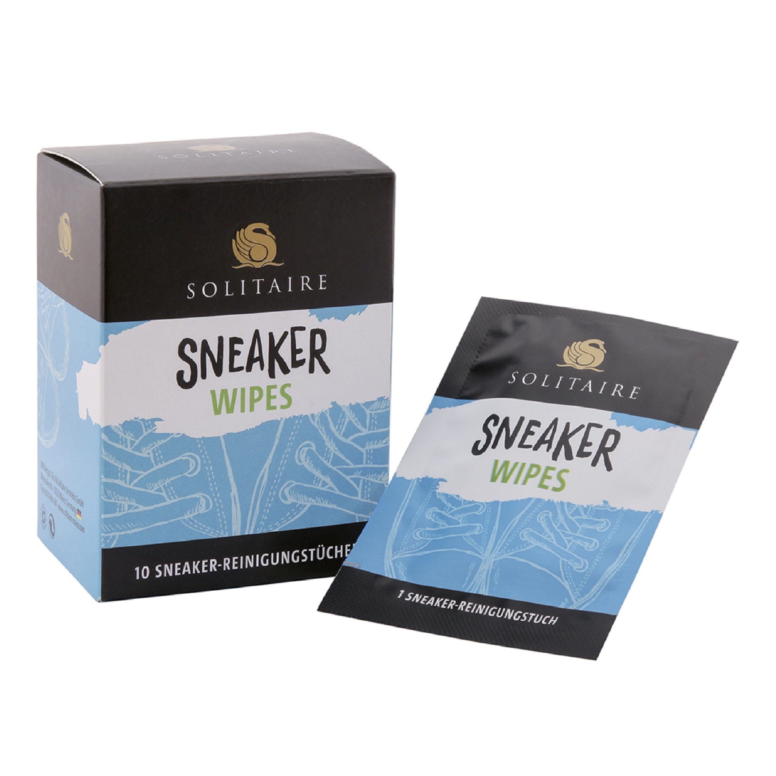 Solitaire Sneaker Wipes 10er Box Schuhputztuch (10-tlg)