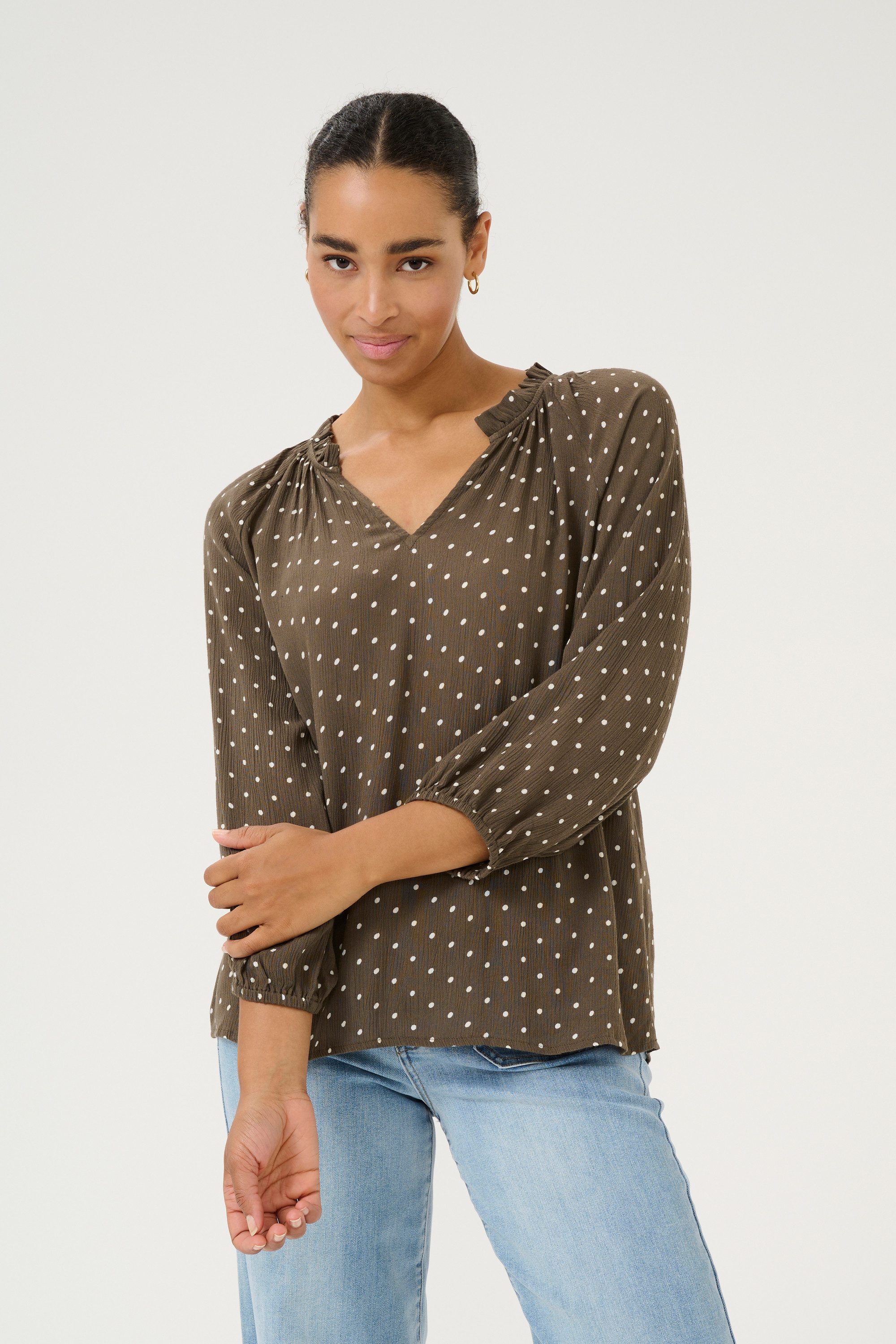 Langarmbluse Langarm-Bluse KAbabett