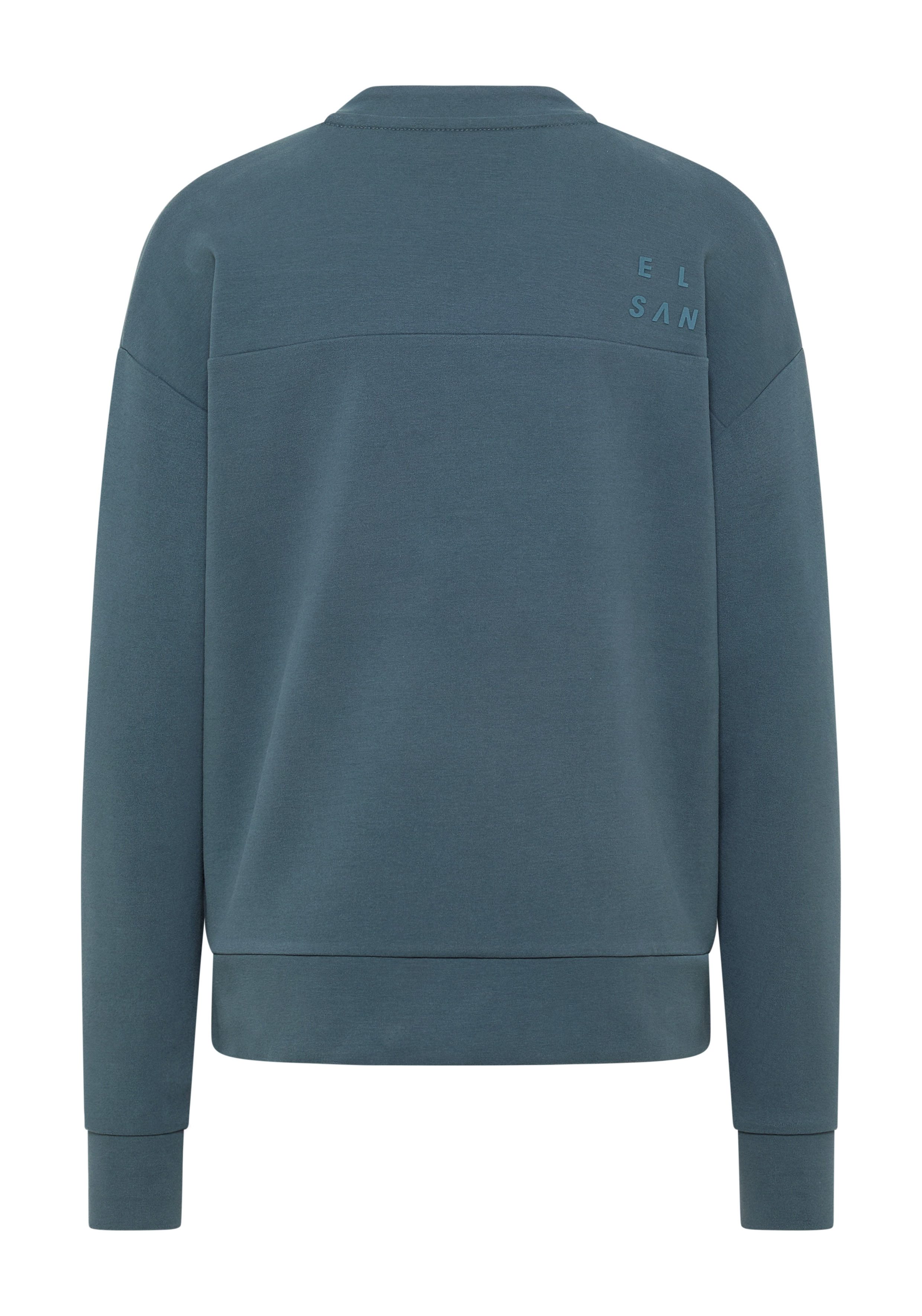 Elbsand Sweatjacke Enid Sweatjacke mit Blousonkragen und Leistentaschen