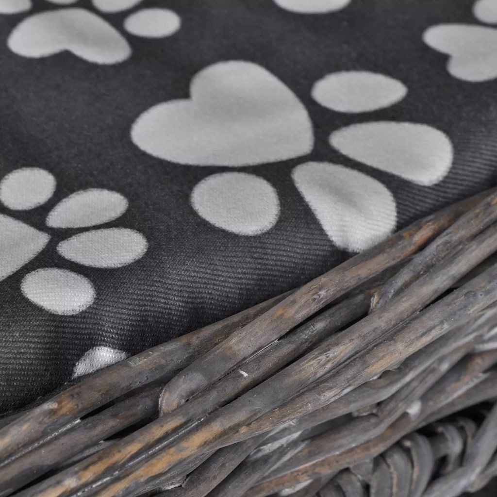 vidaXL Tierkorb Katzenkörbchen Katzenbett Katzenhöhle Katzenhaus aus Weide