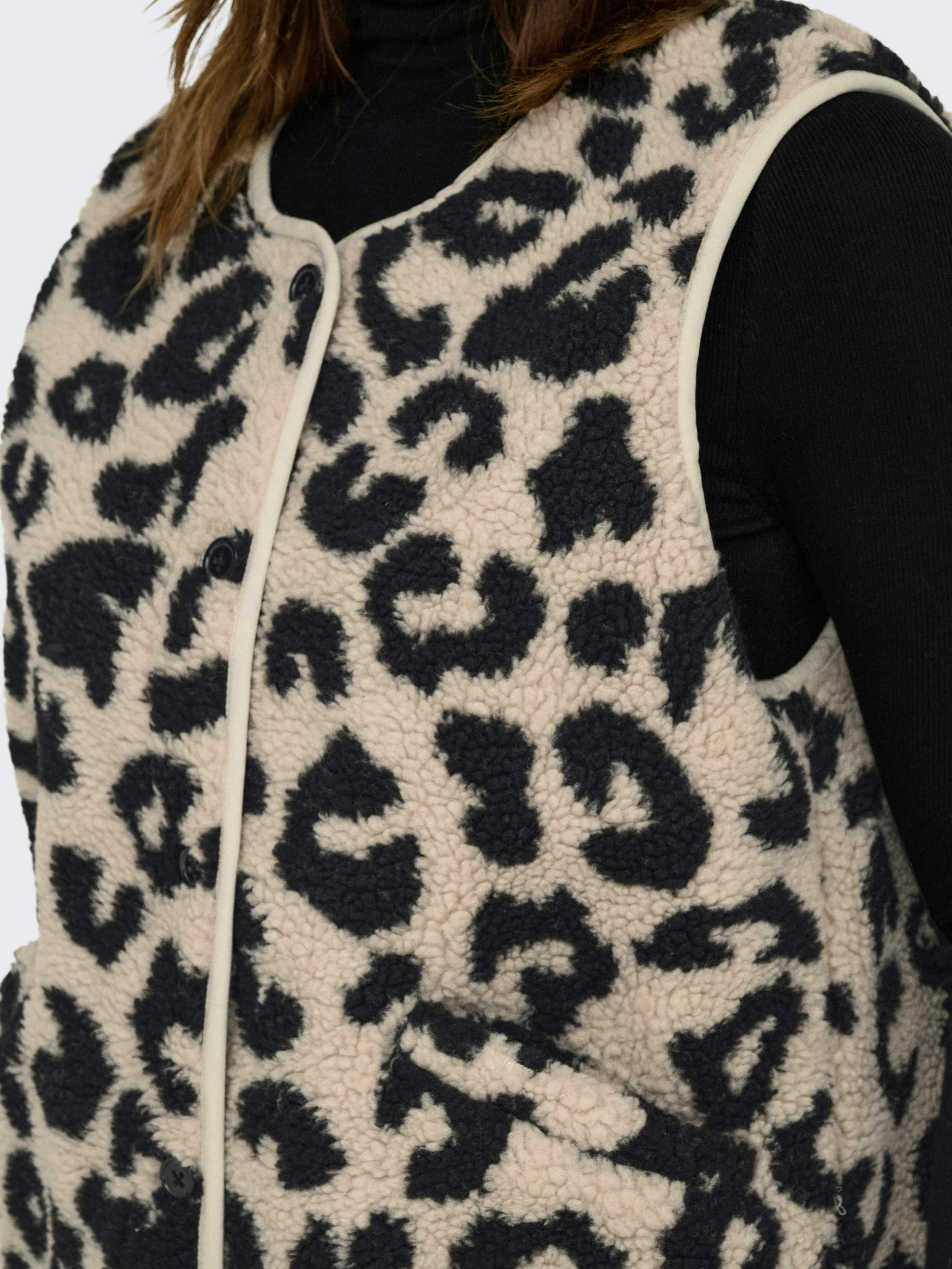 ONLY Plüschweste ONLBABY LIFE TEDDY VEST PNT CS Kunstfaser – Bild 3 von 5