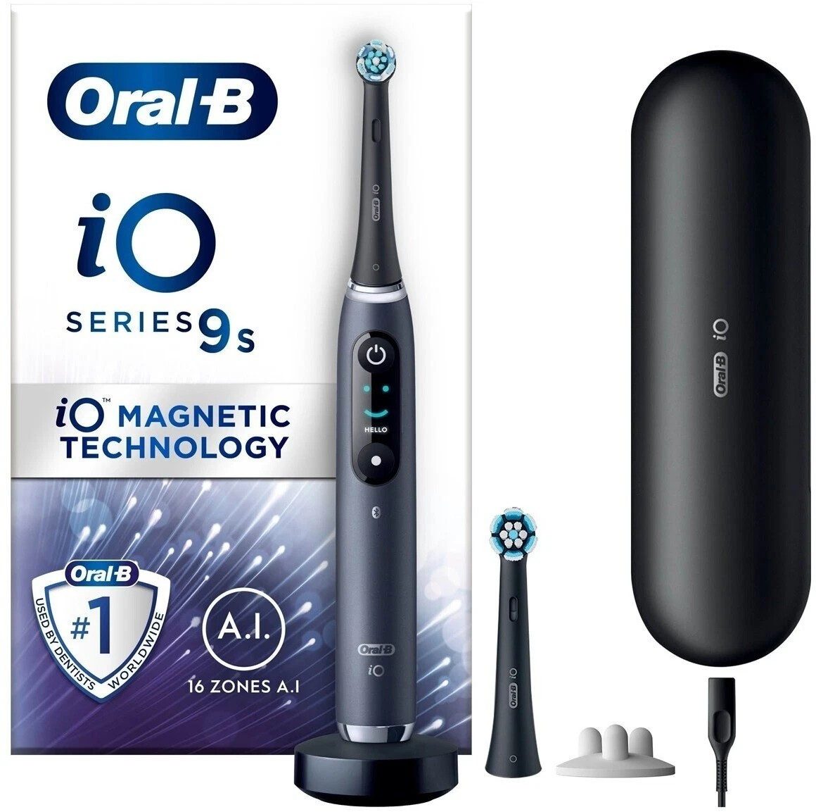Oral-B Elektrische Zahnbürste iO9S Black Onyx Alabaster