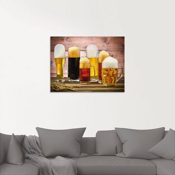 Artland Glasbild Biervielfalt, Getränke (1 St), in verschiedenen Größen