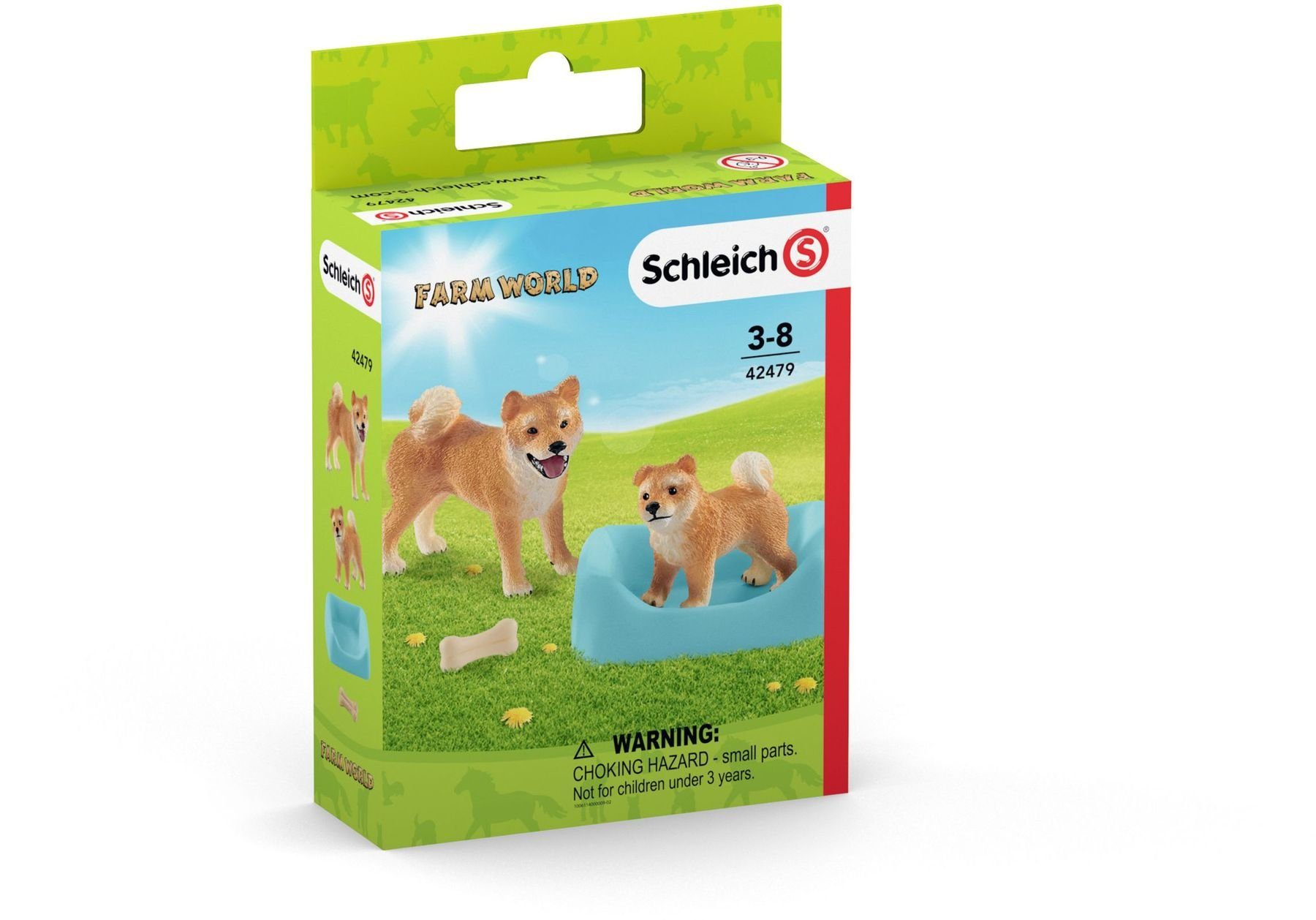 Schleich® Spielfigur Schleich - Farm World - Shiba Inu Mutter und Welpe