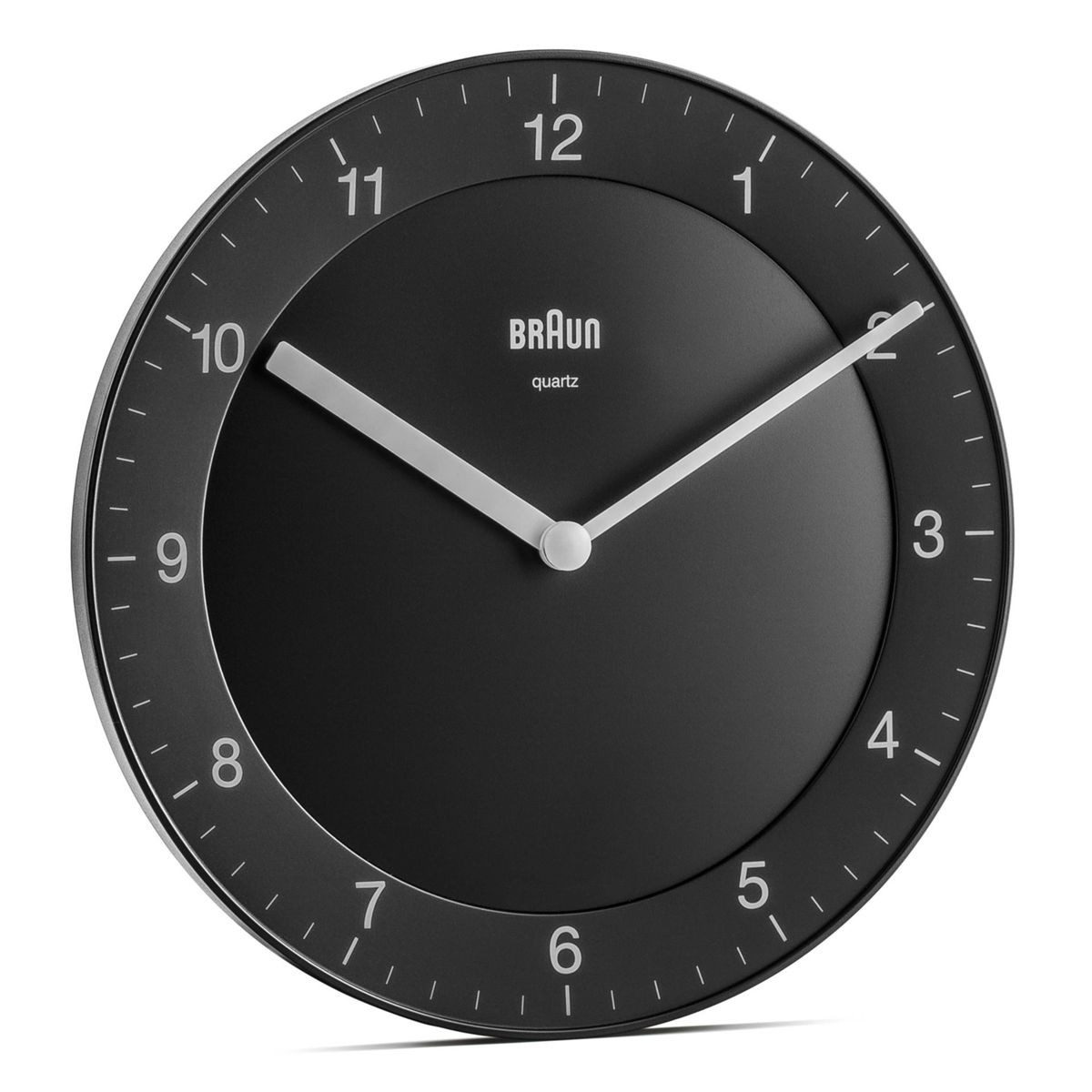 Braun Wecker BC 06 B Quarzwanduhr analog
