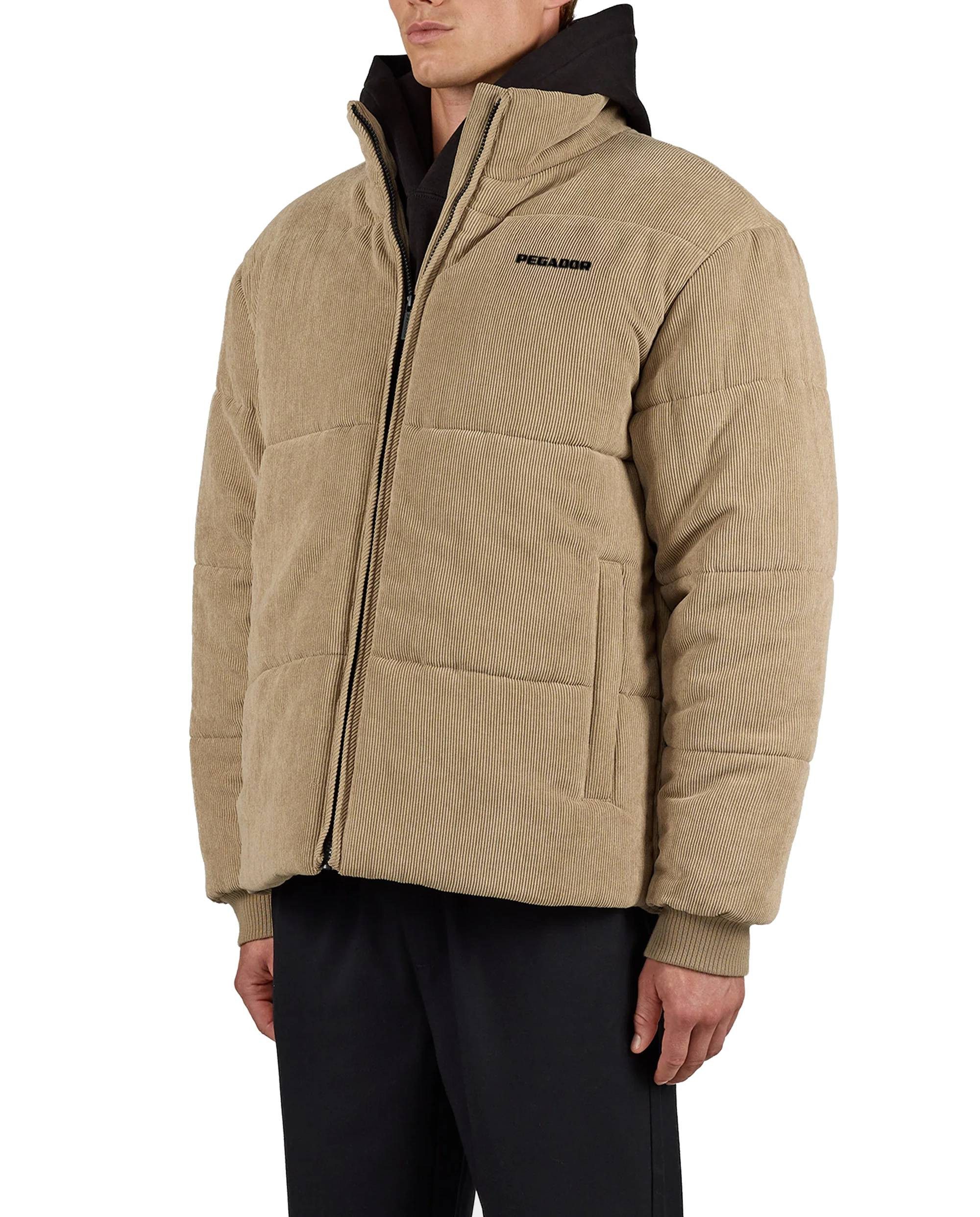 PEGADOR Steppjacke Jacke Pegador Solin Cord Puffer mit Stehkragen