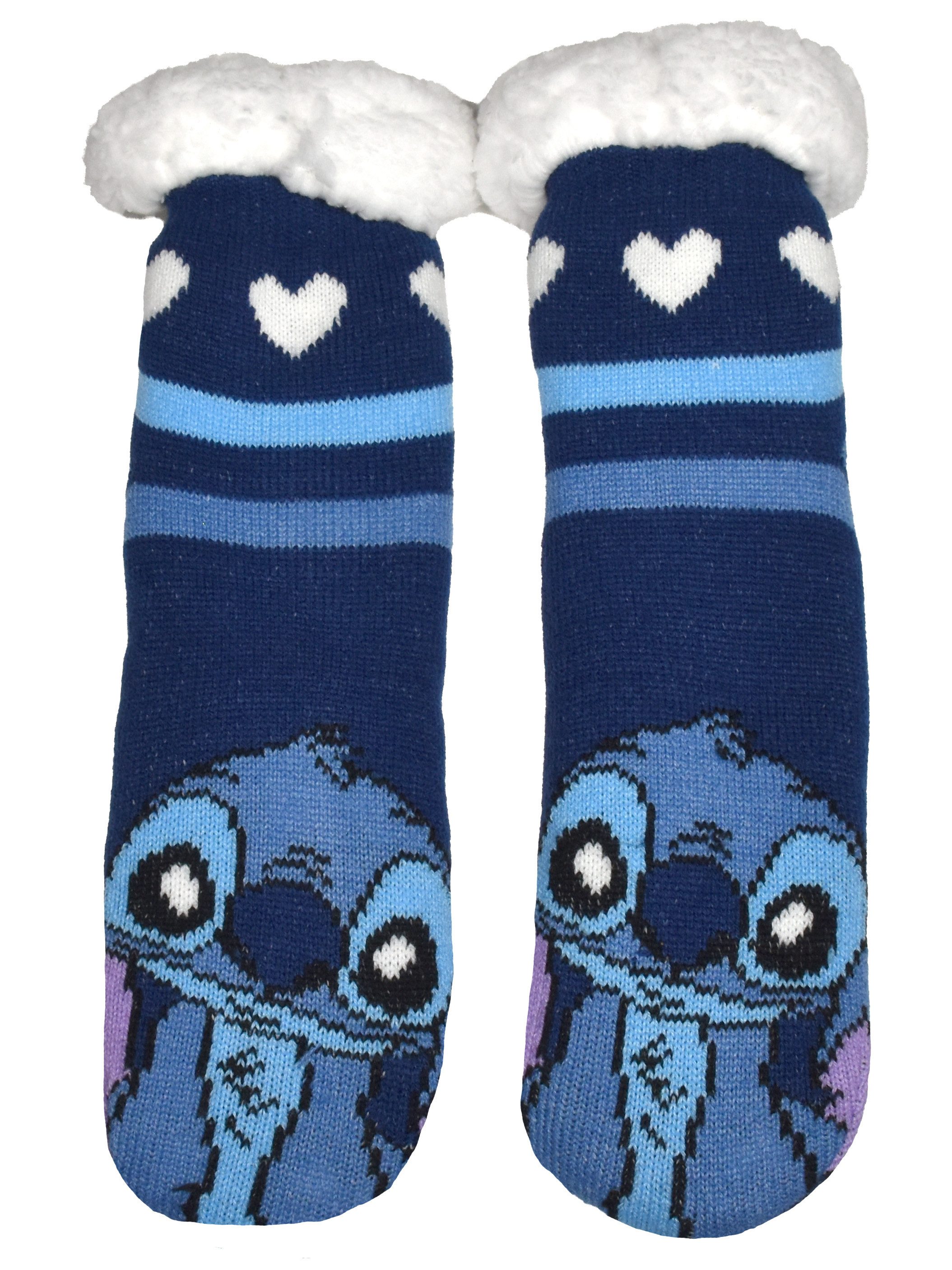 United Labels® Haussocken Disney Lilo & Stitch Hüttensocken Haussocken Kuschelsocken Socken