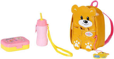 Baby Born Puppen Rucksack »Kindergarten Backpack«, (Set), mit Brotdose und Flasche