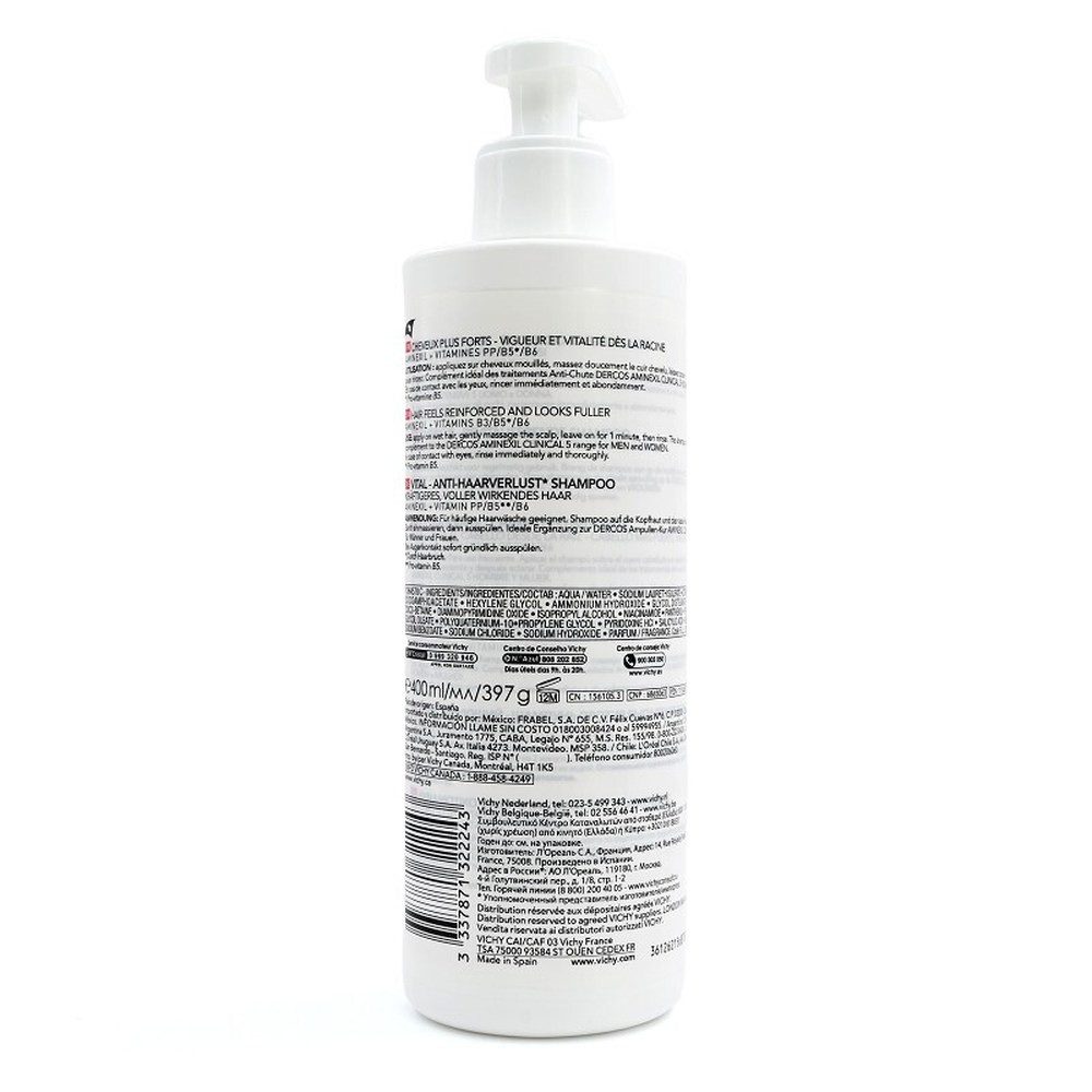 Vichy Haarshampoo DERCOS Vital-Shampoo m.Aminexil – Bild 3 von 3
