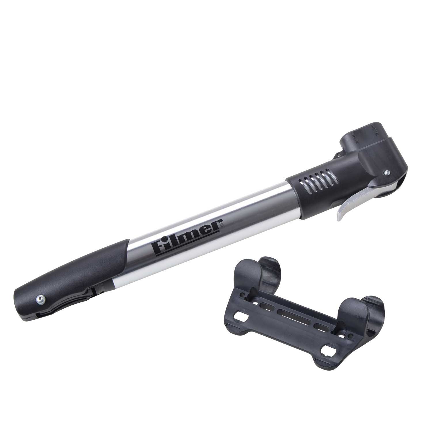 Filmer Luftpumpe Filmer Aluminium Luftpumpe Fahrradpumpe Minipumpe 28 cm 45109 (1-tlg)