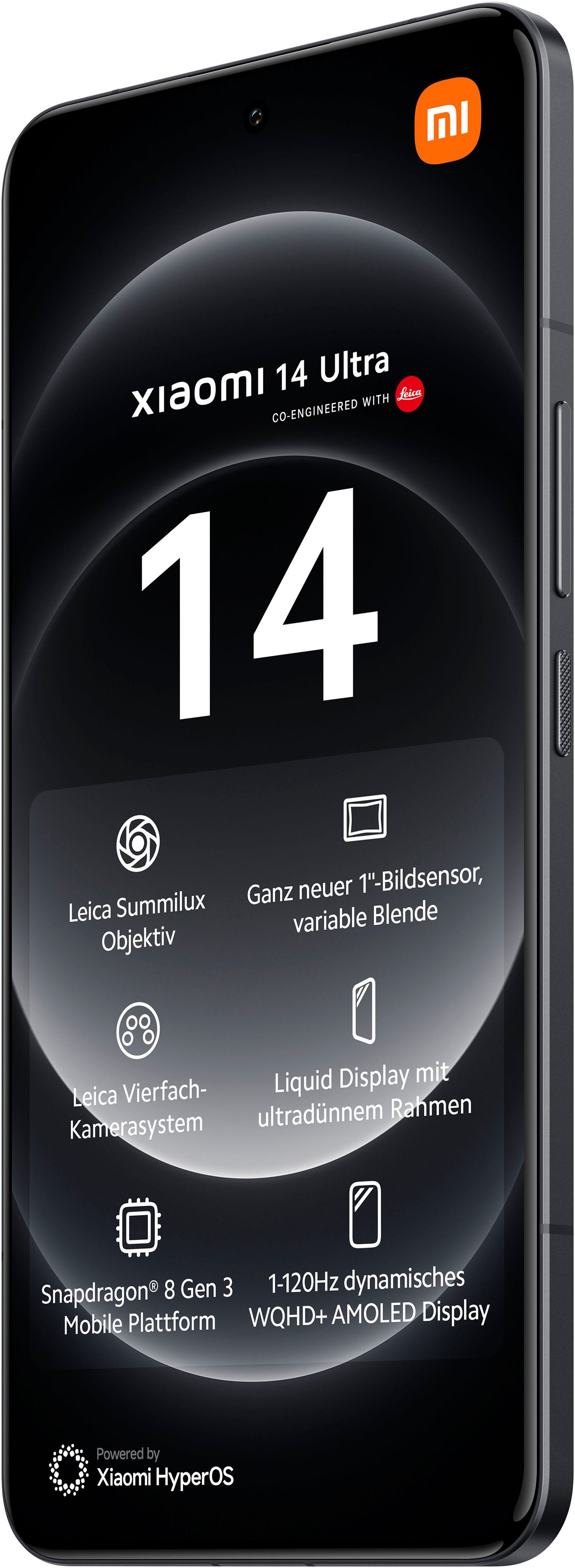 Xiaomi 14 Ultra 16+512GB Smartphone (17,09 cm/6,73 Zoll, 512 GB Speicherplatz, 50 MP Kamera)