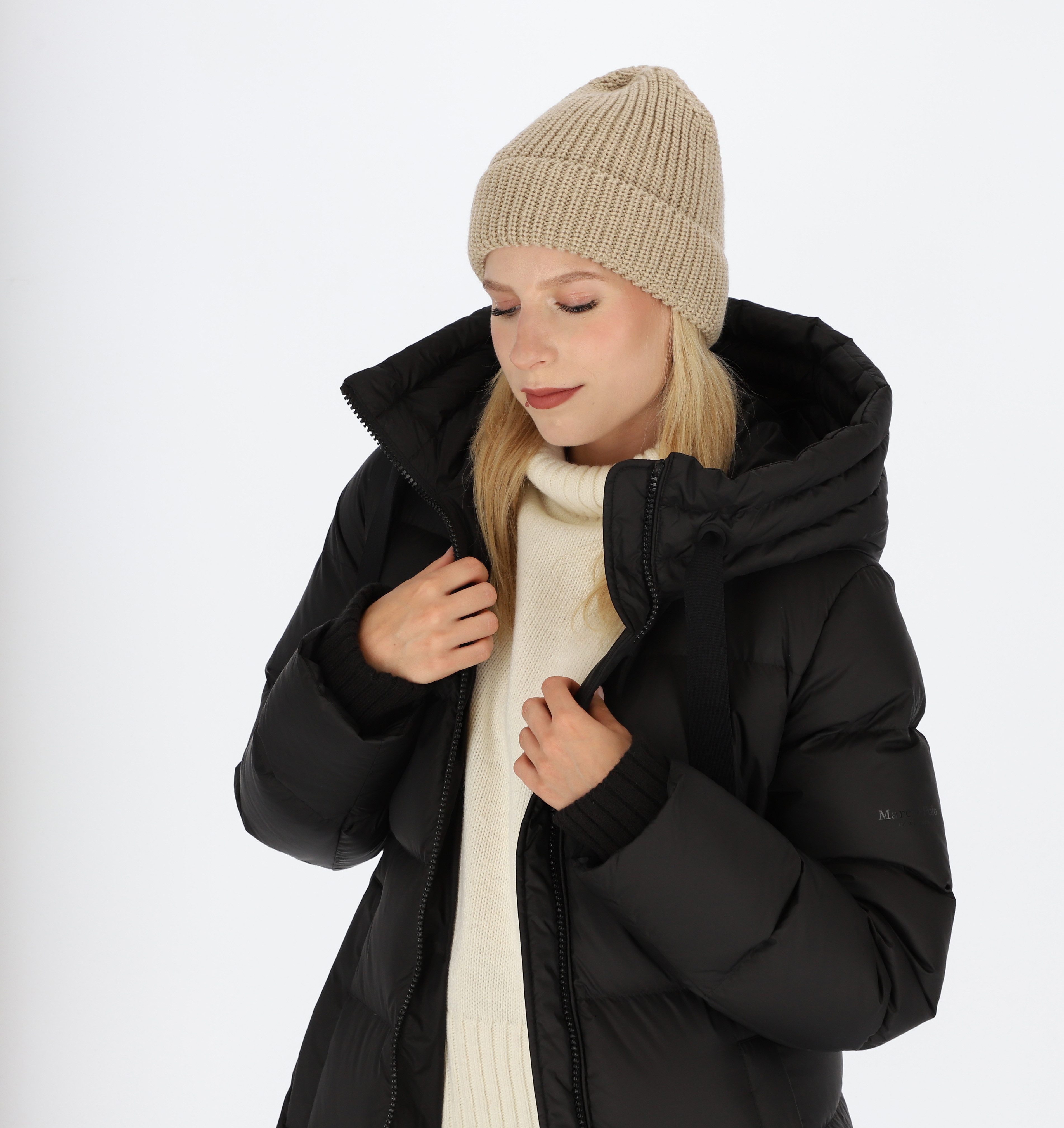 halsüberkopf Accessoires Strickmütze mit Rippe und günstig online kaufen