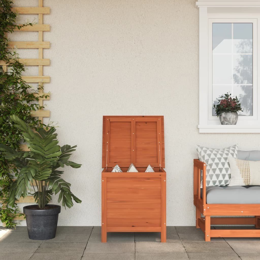 vidaXL Gartenbox Gartentruhe Braun 50x49x56,5 cm Massivholz Tanne