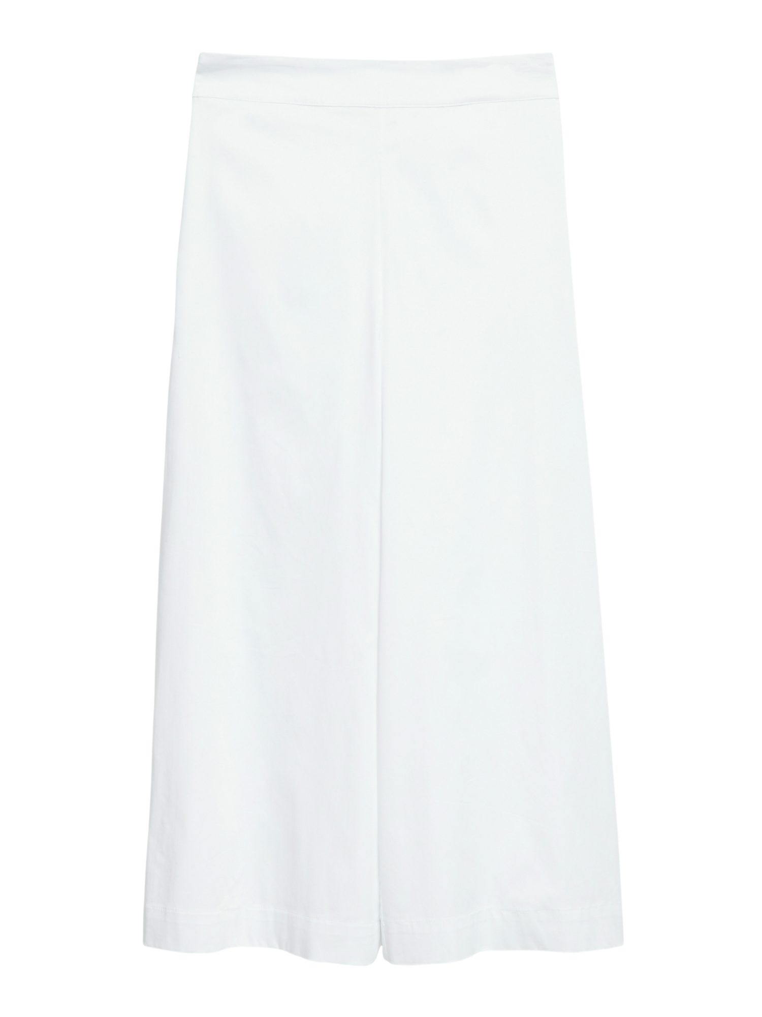 s.Oliver BLACK LABEL Stretch-Hose weiß,Casual,Baumwolle,Unifarben,Wide Leg,Mittel