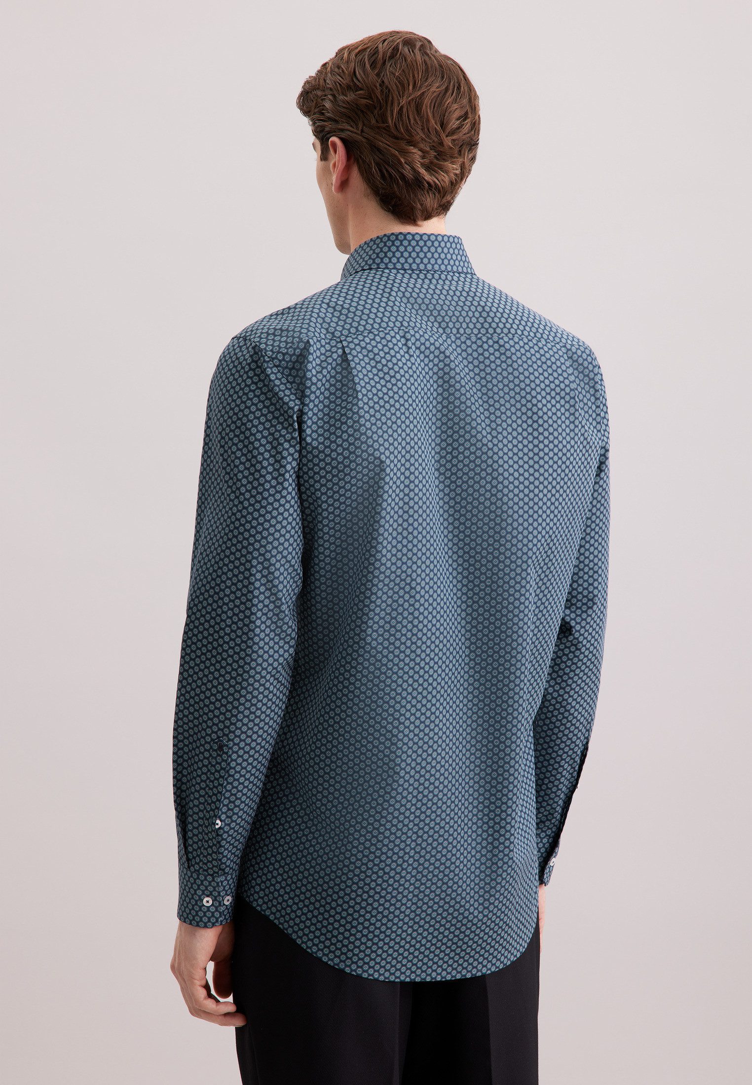 seidensticker Businesshemd Schwarze Rose Comfort 1/1 Kentkragen Druck günstig online kaufen