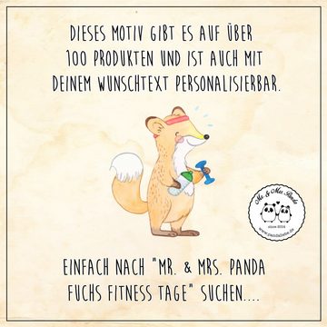 Mr. & Mrs. Panda Tragetasche Fuchs Fitness - Transparent - Geschenk, Beuteltasche, Stoffbeutel, Da (1-tlg), Modisches Design