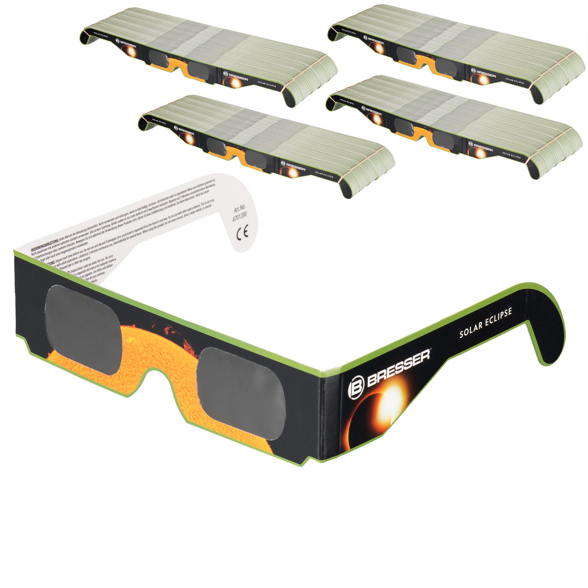 BRESSER Teleskop BRESSER Sonnenfinsternis-Brille (1.000 Stück) - Design A