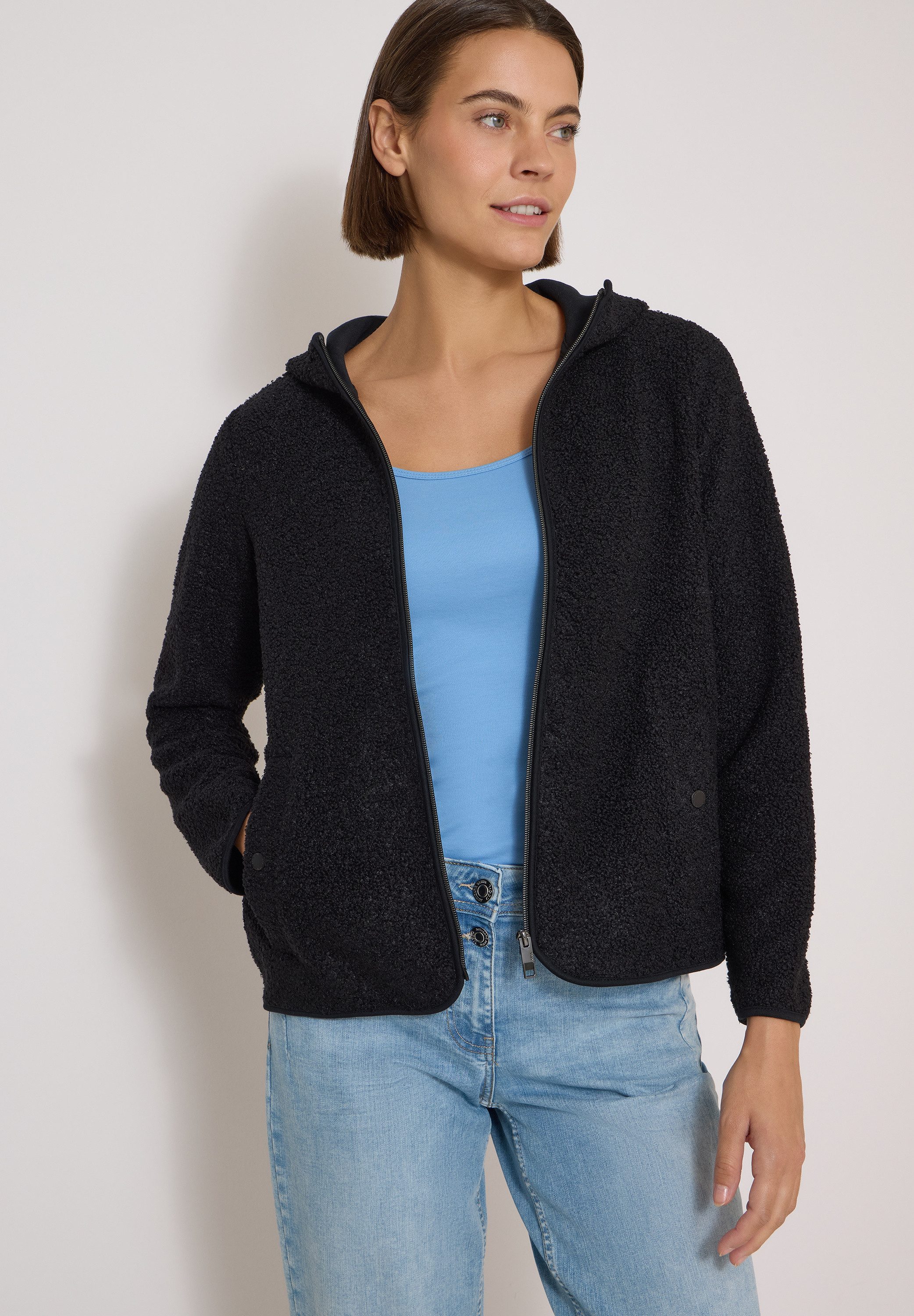 CECIL Cardigan mit Kapuze