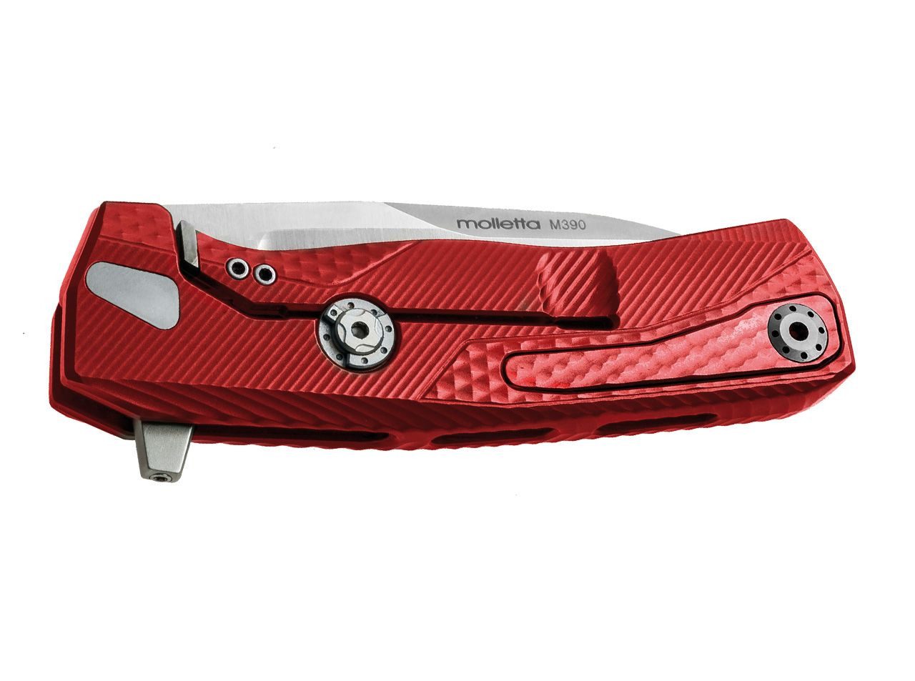 LionSteel Taschenmesser Taschenmesser ROK Aluminium Red Satin