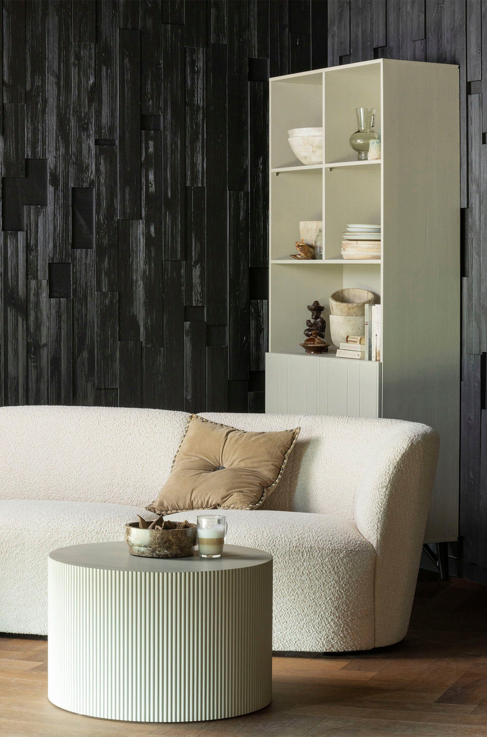 WOOOD Beistelltisch Prague, runde Form, aus gepresstem Plattenmaterial, Höh günstig online kaufen