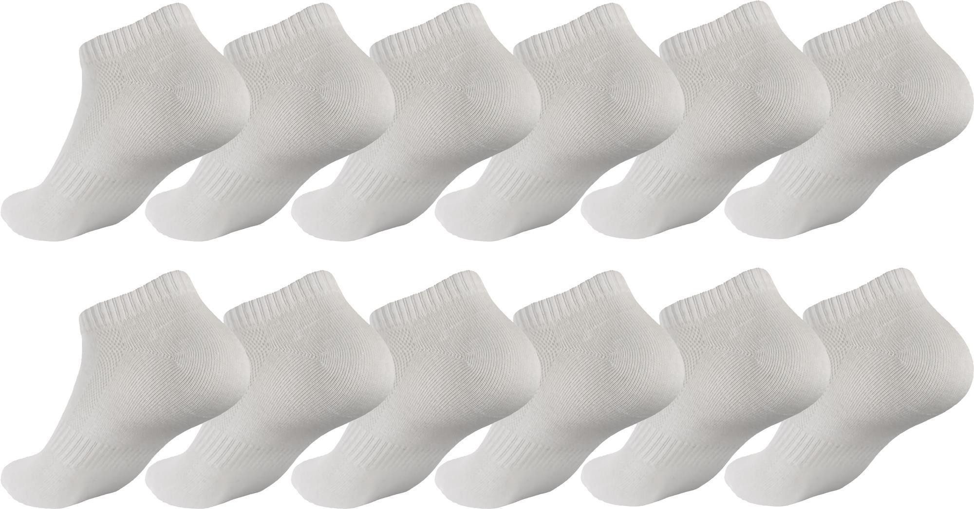 Sportsocken 12 Paar Sneaker Socken Herren Damen Sport und Freizeit;