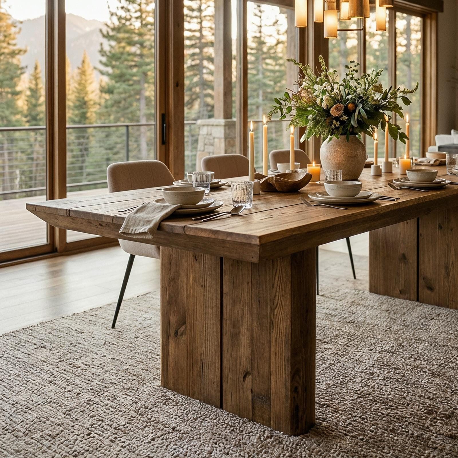 IDIMEX Esstisch SEDA, Esszimmertisch 240x100 cm aus recyceltem Massivholz Natur