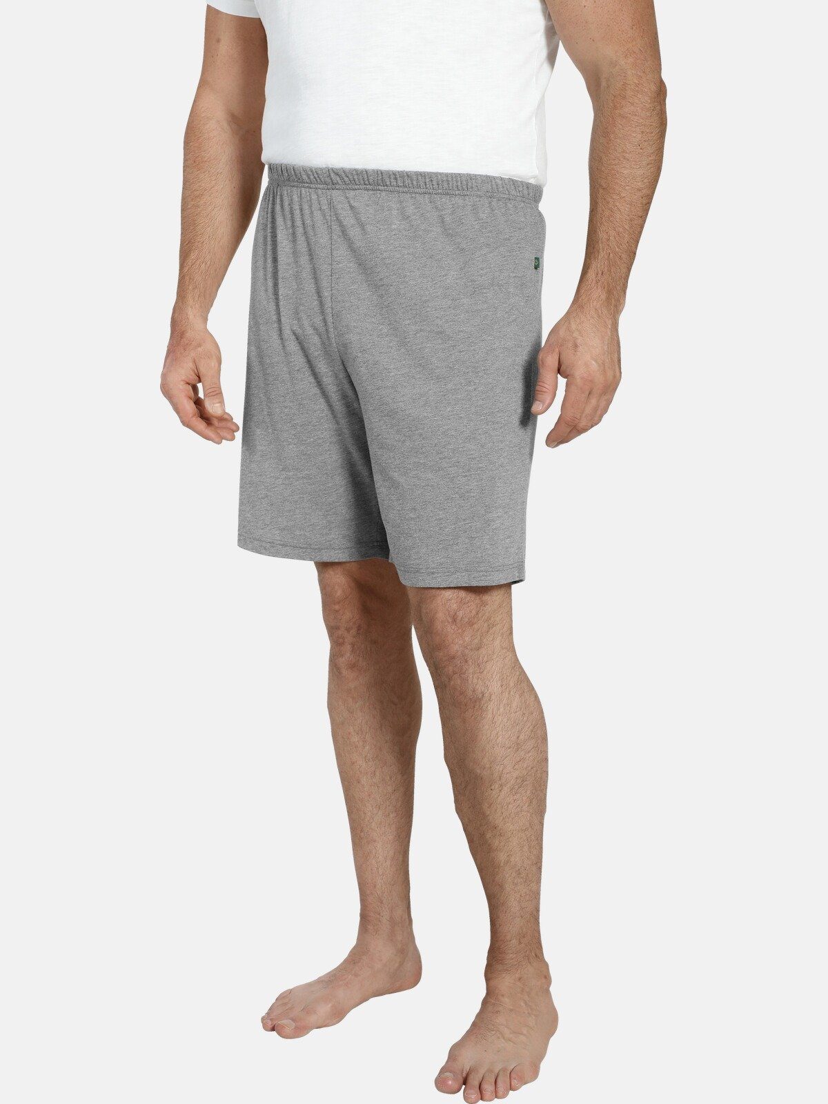 Schlafhose Relaxshorts LORD Charles leichte MYCROFT bequeme hellgrau Colby