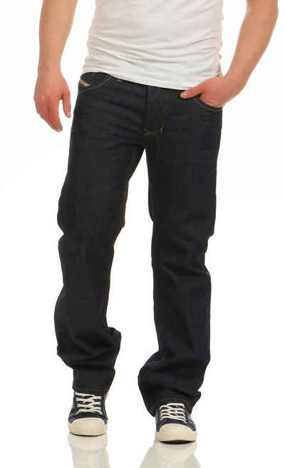 Diesel Regular-fit-Jeans Larkee 008Z8 Regular Fit (Tiefdunkelblau) 5-Pocket-Style, Rinsed Wash